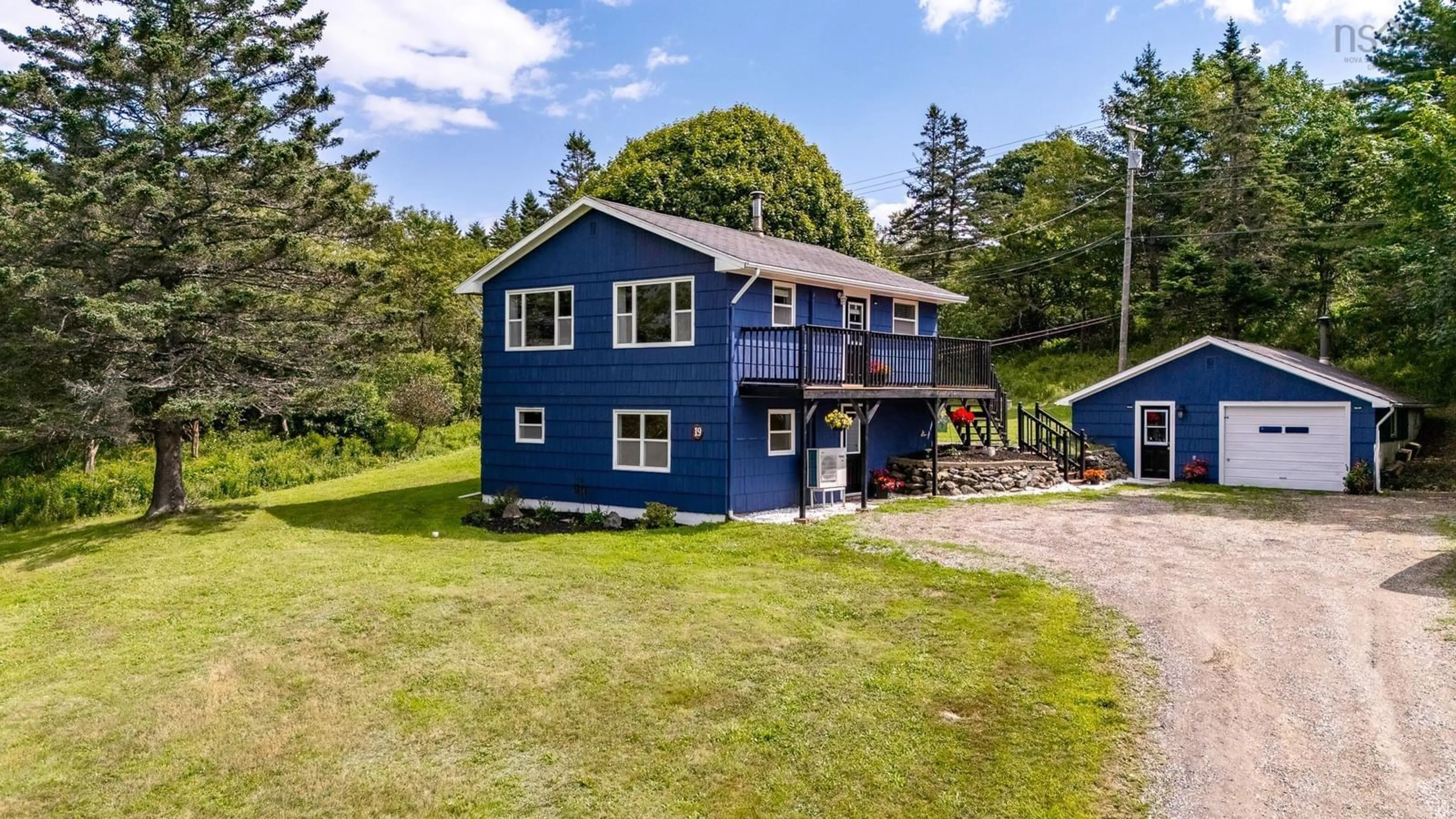 A pic from outside/outdoor area/front of a property/back of a property/a pic from drone, unknown for 19 Spruce Lane, Hebron Nova Scotia B5A 5Z6
