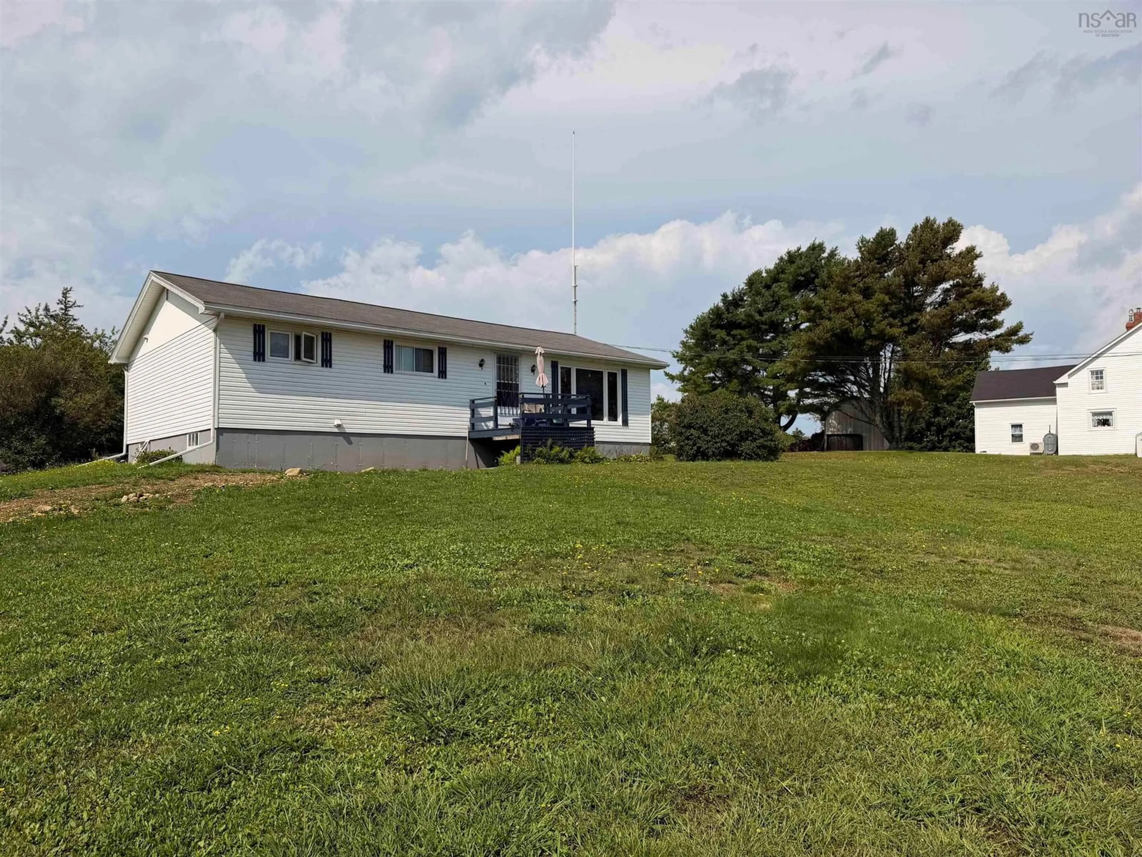 A pic from outside/outdoor area/front of a property/back of a property/a pic from drone, water/lake/river/ocean view for 1268 Highway 334, Plymouth Nova Scotia B0W 1B0