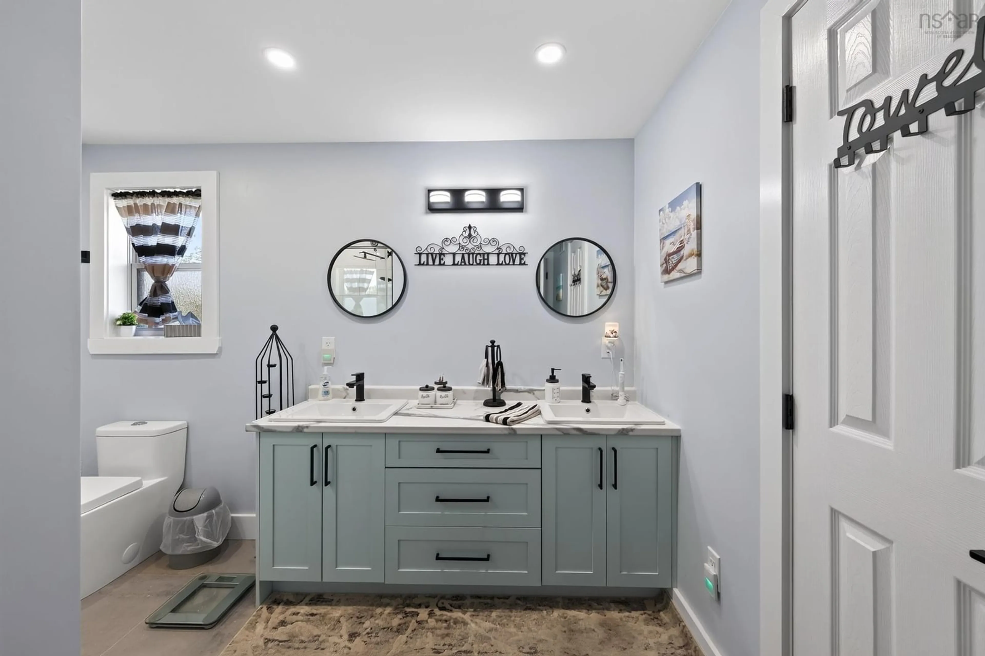 Contemporary bathroom, ceramic/tile floor for 16335 Highway 7, Pleasant Harbour Nova Scotia B0J 3H0