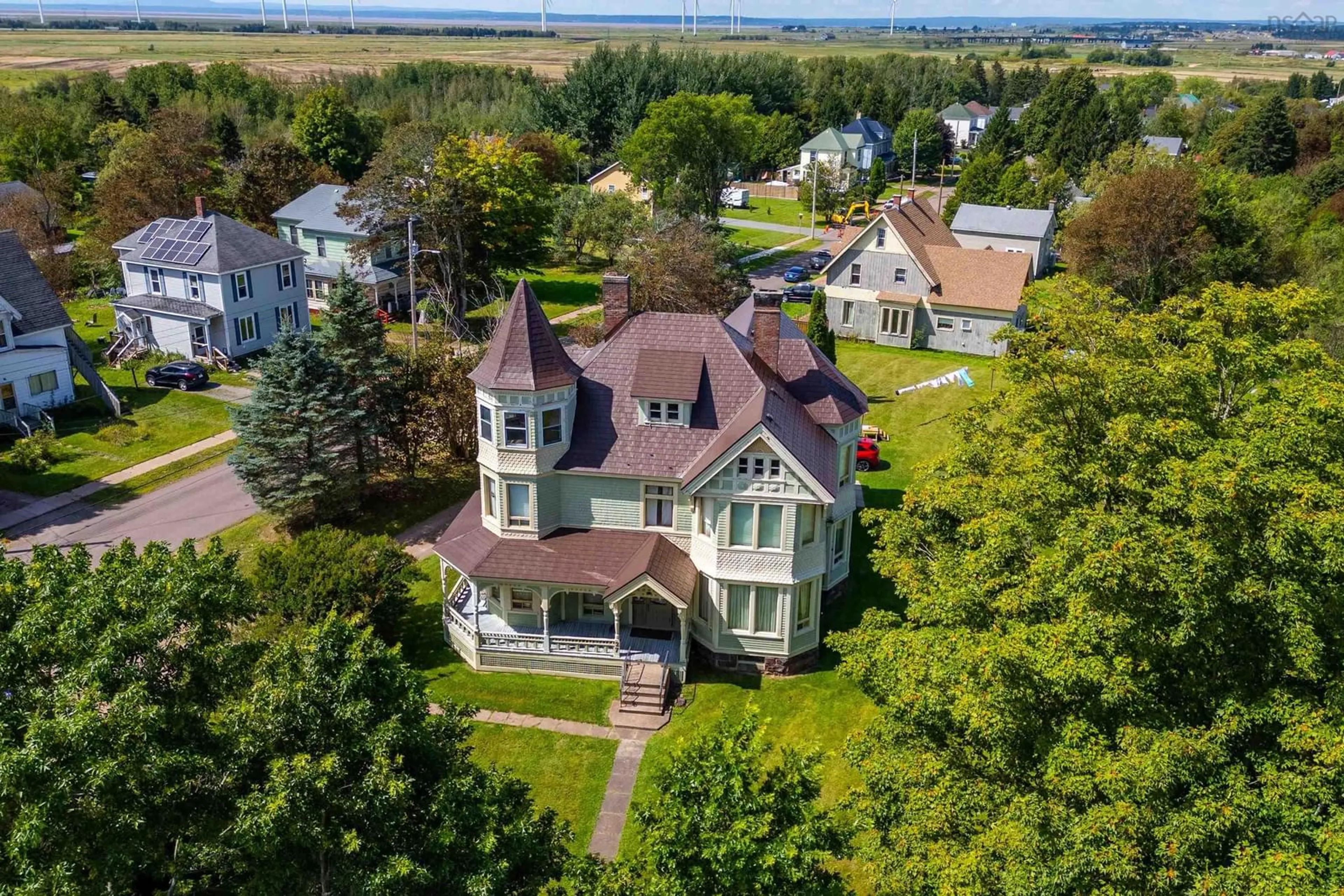 A pic from outside/outdoor area/front of a property/back of a property/a pic from drone, unknown for 27 West Victoria St, Amherst Nova Scotia B4H 3G5