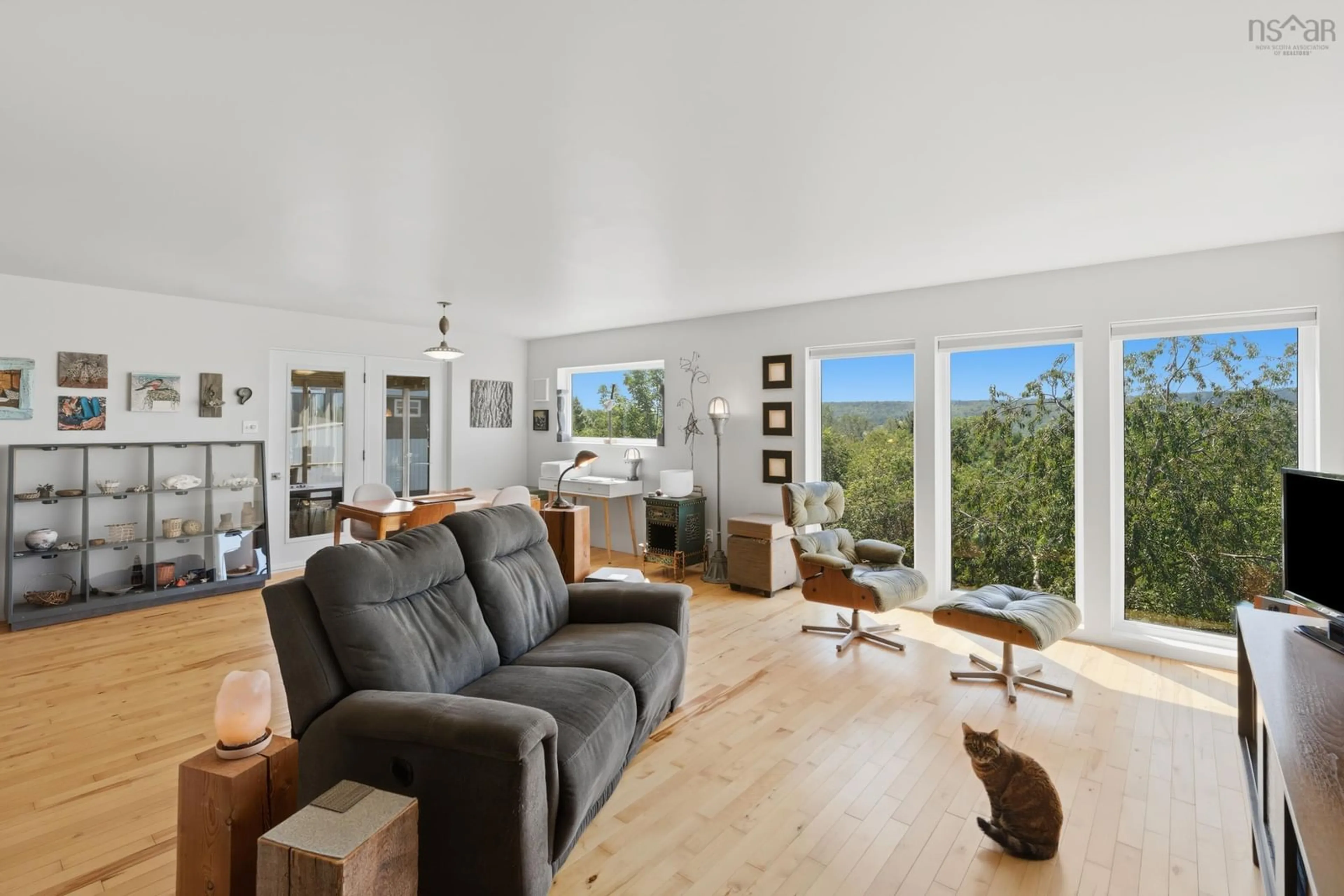 Living room with furniture, unknown for 421 Chute Road, Bear River Nova Scotia B0S 1B0