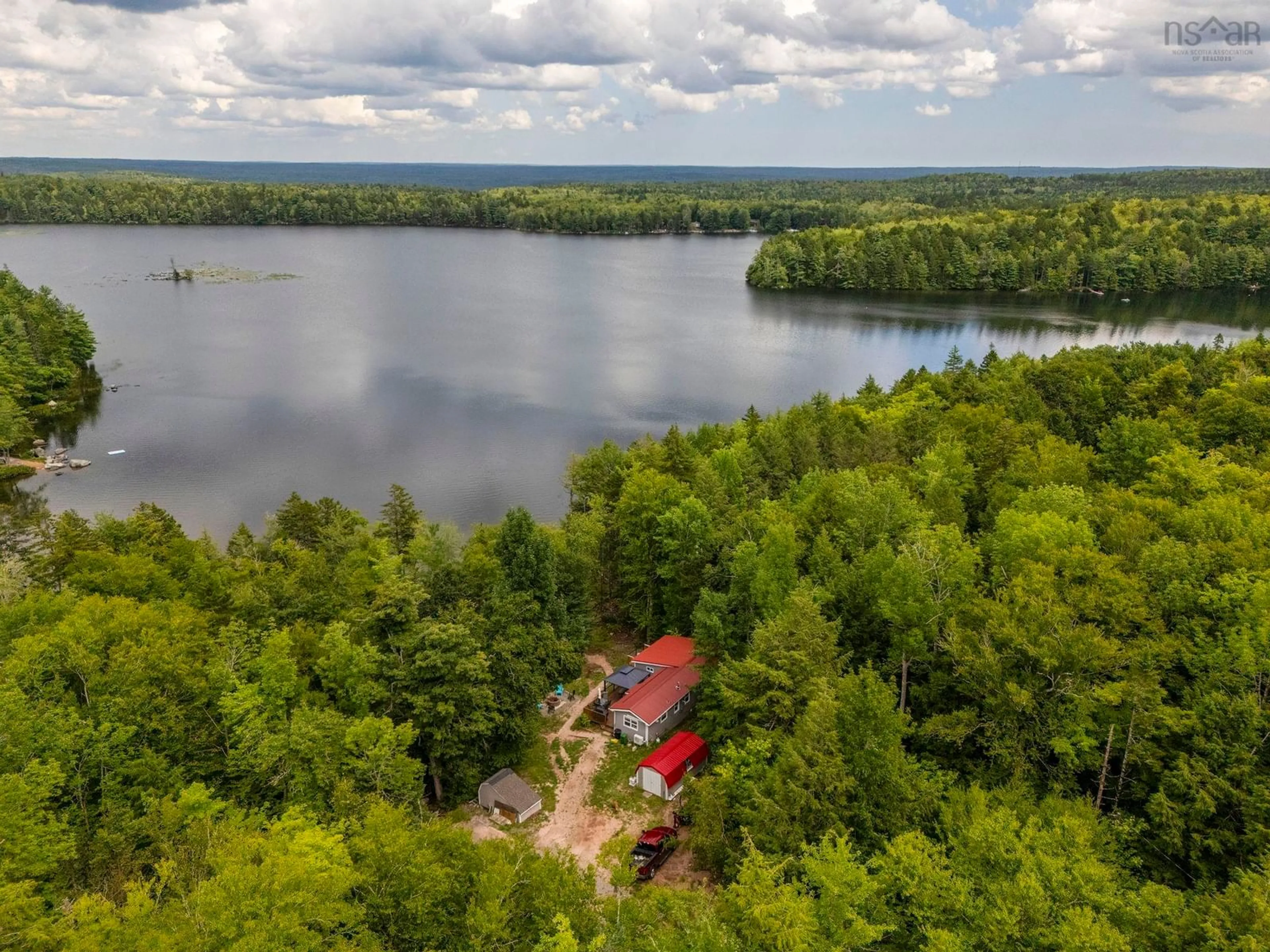 A pic from outside/outdoor area/front of a property/back of a property/a pic from drone, water/lake/river/ocean view for 375 Eagle Rock Dr, Franey Corner Nova Scotia B0R 1N0