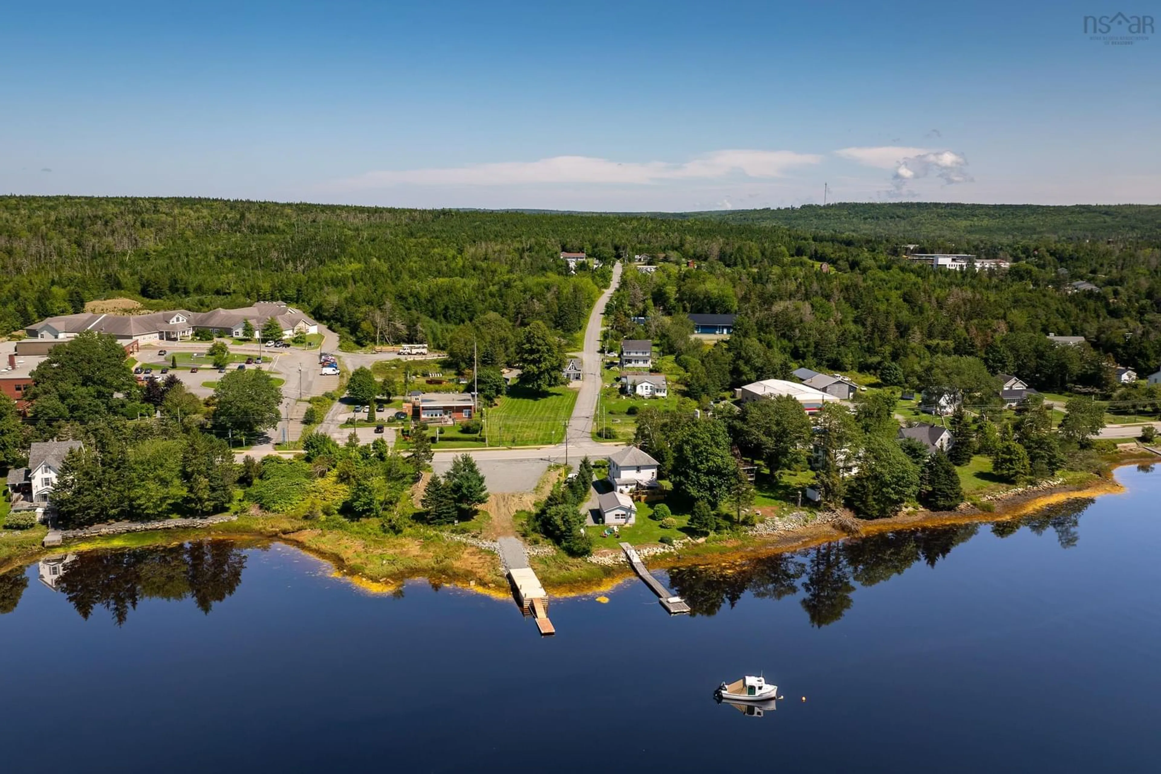 A pic from outside/outdoor area/front of a property/back of a property/a pic from drone, water/lake/river/ocean view for 17 Behie Rd, Sheet Harbour Nova Scotia B0J 3H0