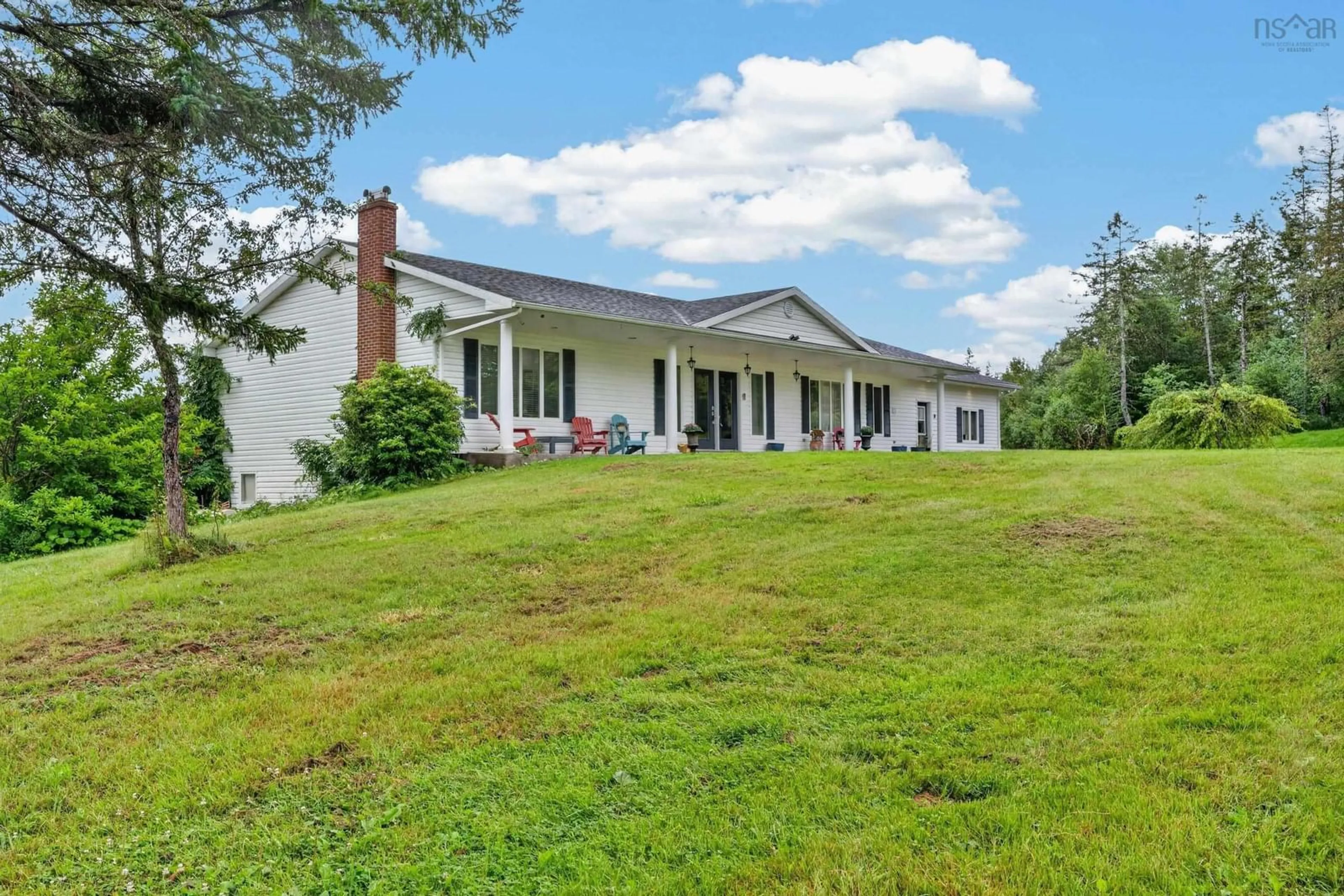 A pic from outside/outdoor area/front of a property/back of a property/a pic from drone, mountain view for 2489 Coxheath Rd, Coxheath Nova Scotia B1L 1A5