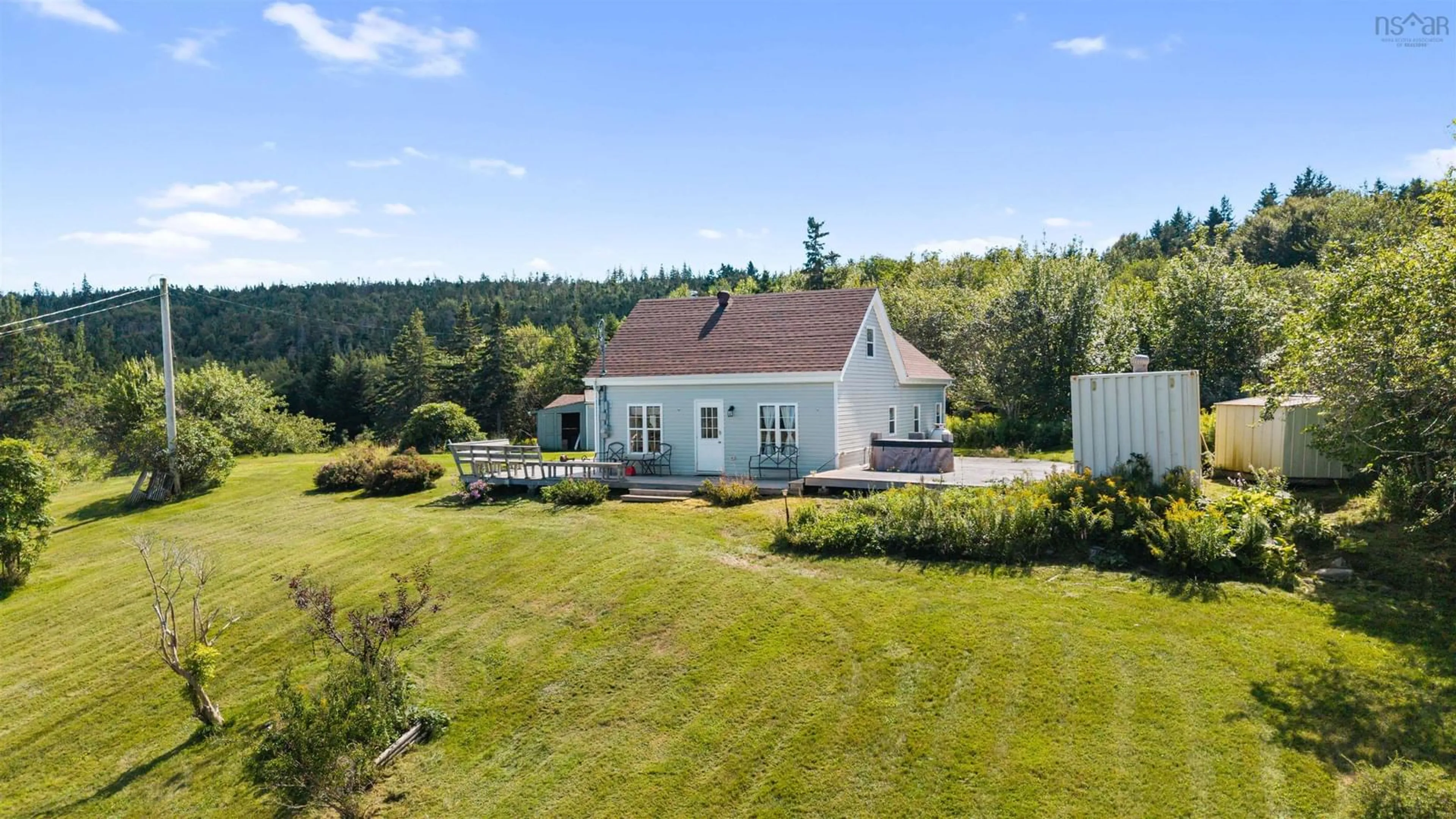 A pic from outside/outdoor area/front of a property/back of a property/a pic from drone, unknown for 5863 Highway 16, Queensport Nova Scotia B0H 1N0