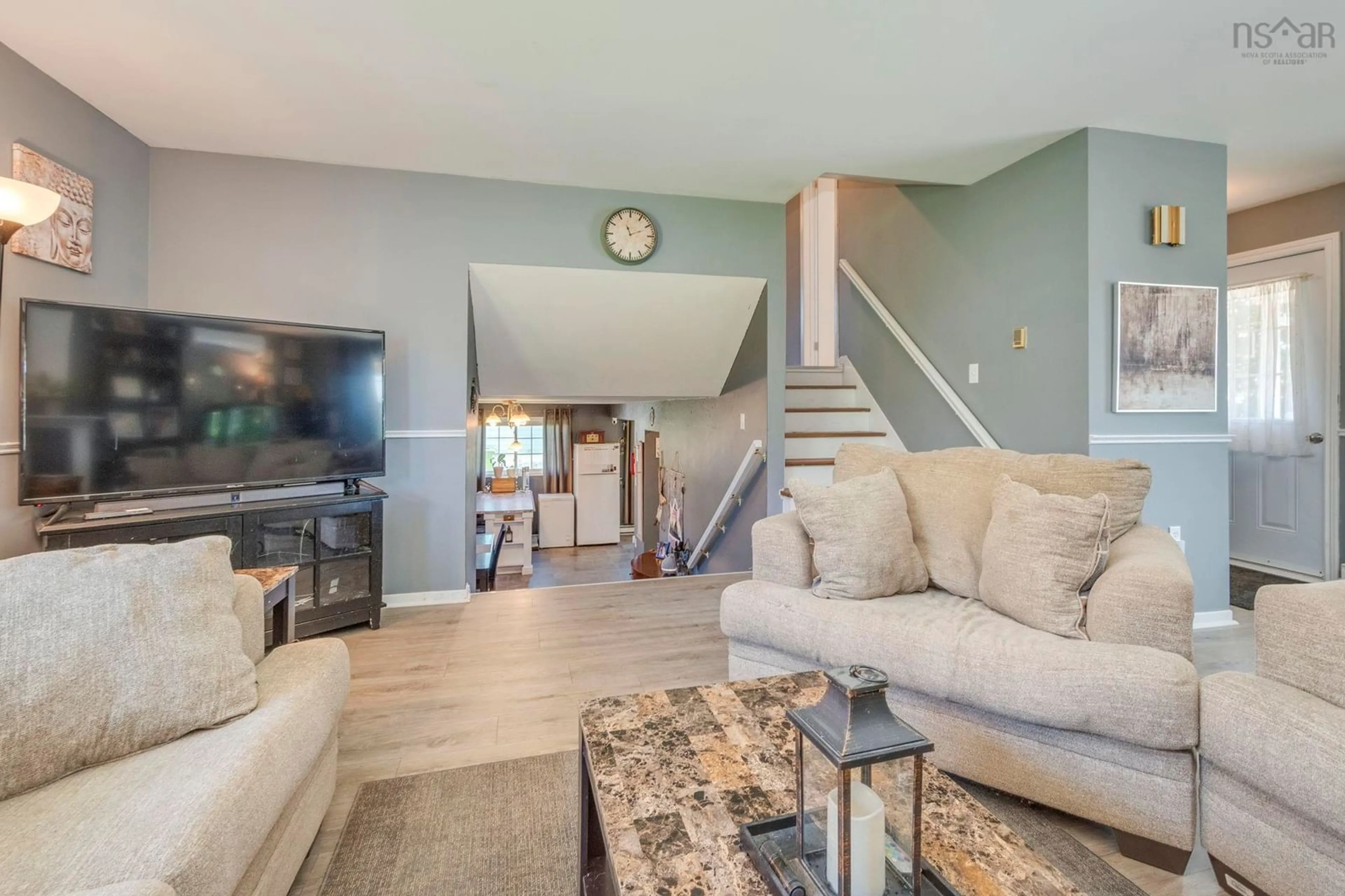 Living room with furniture, unknown for 34 Emmanuel St, Lourdes Nova Scotia B2H 5H8