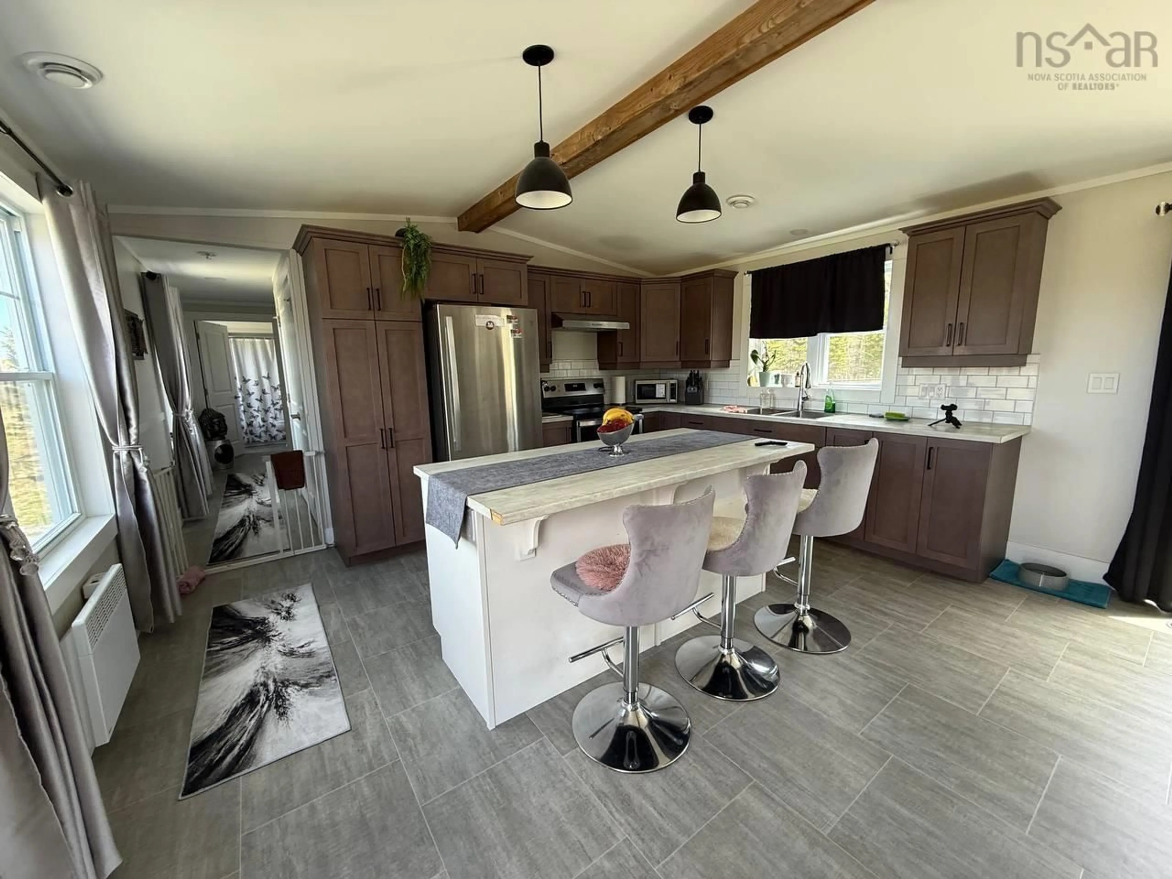 Open concept kitchen, unknown for 2185 Louisbourg Highway Hwy, Mira Road Nova Scotia B1M 1A9
