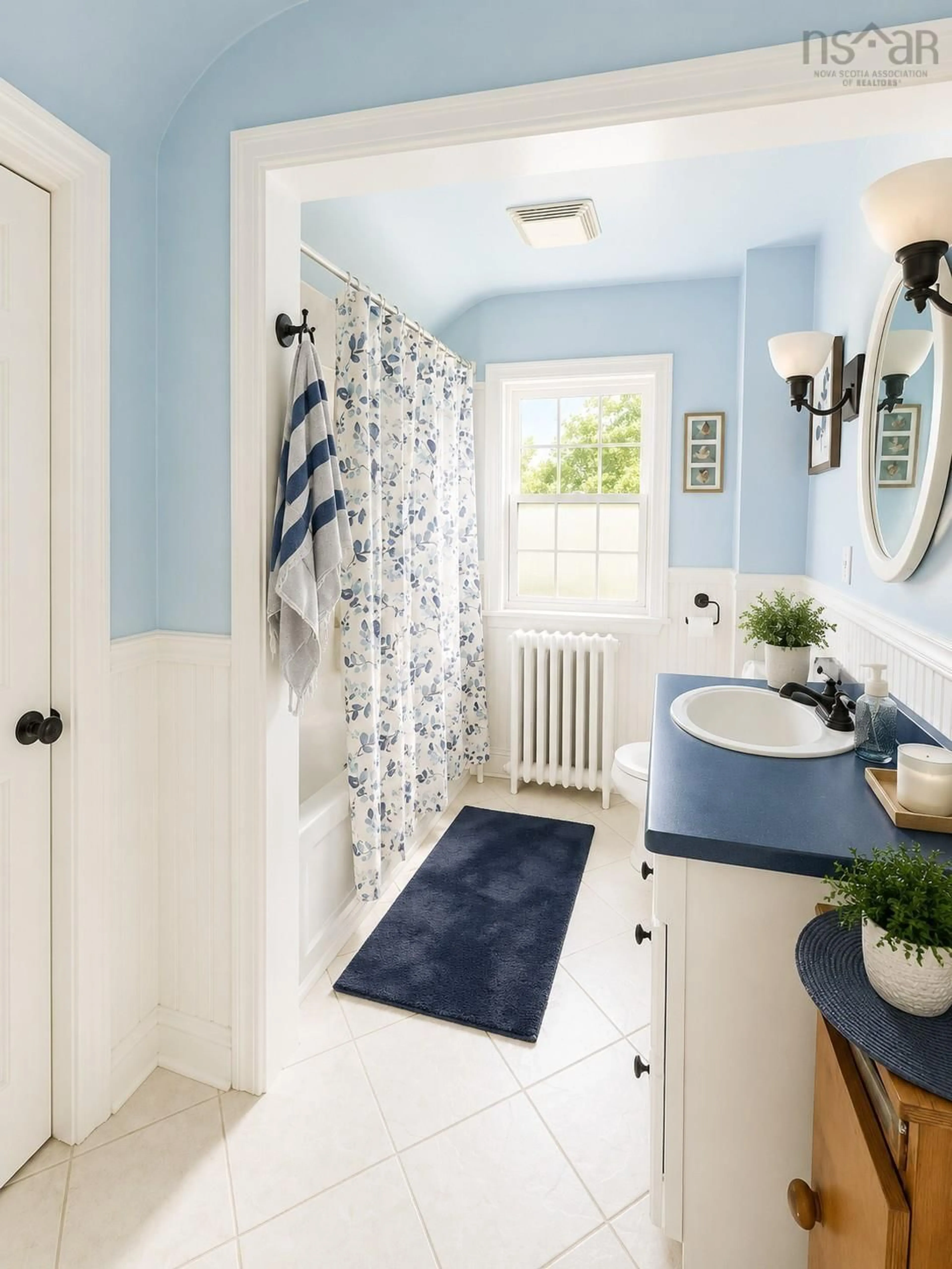 Contemporary bathroom, ceramic/tile floor for 1924 West St, Westville Nova Scotia B0K 2A0