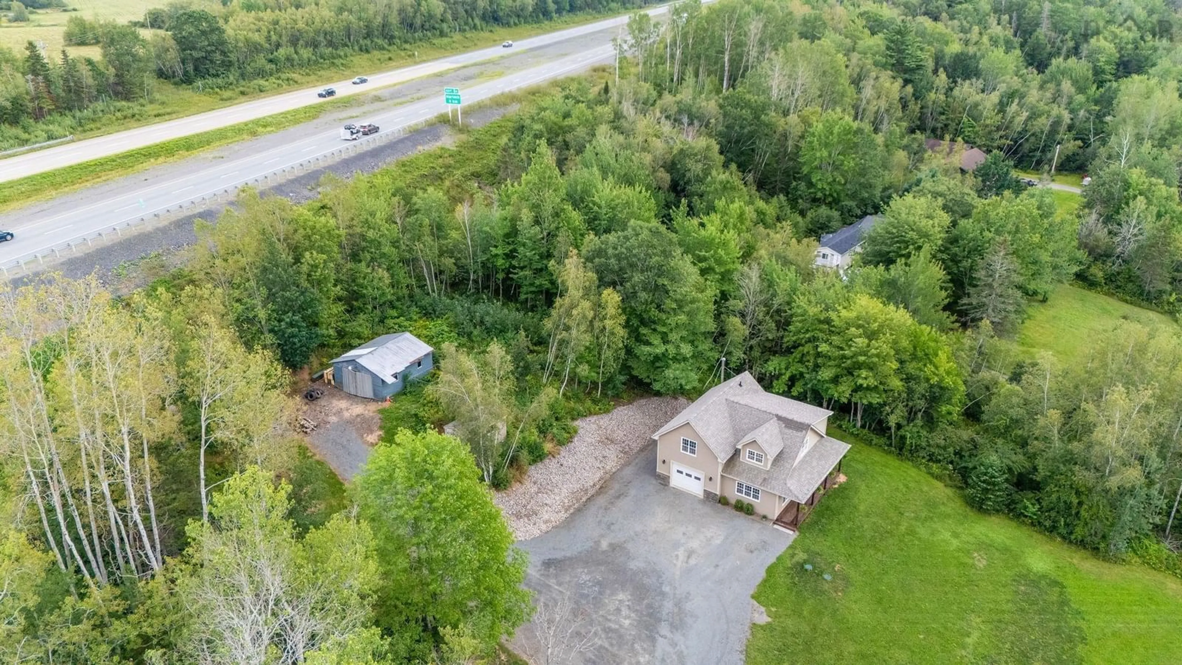 A pic from outside/outdoor area/front of a property/back of a property/a pic from drone, unknown for 1017 Bog Road, Falmouth Nova Scotia B0P 1L0