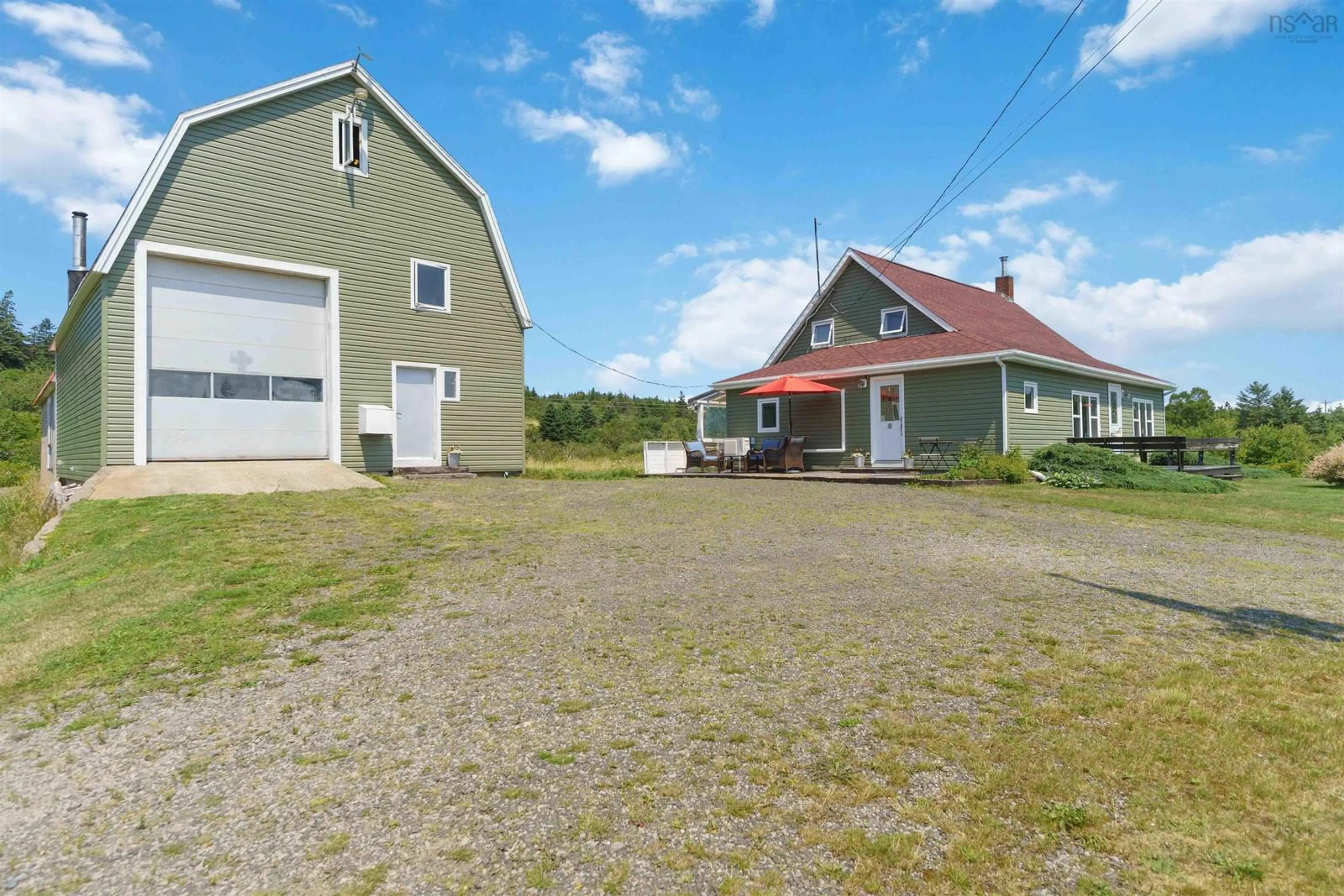A pic from outside/outdoor area/front of a property/back of a property/a pic from drone, building for 3939 Highway 217, East Ferry Nova Scotia B0V 1E0