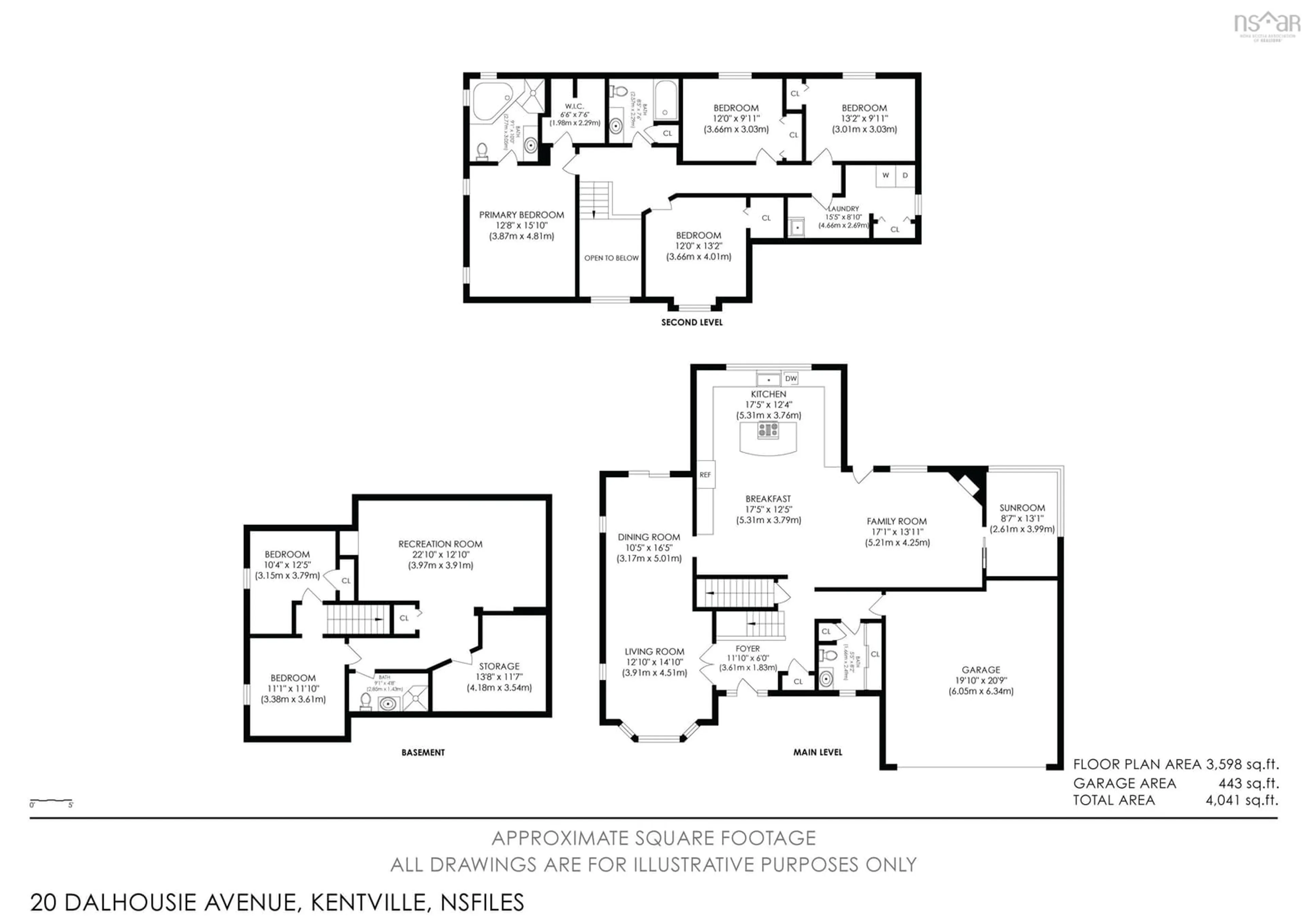 Floor plan for 20 Dalhousie Ave, Kentville Nova Scotia B4N 5E5