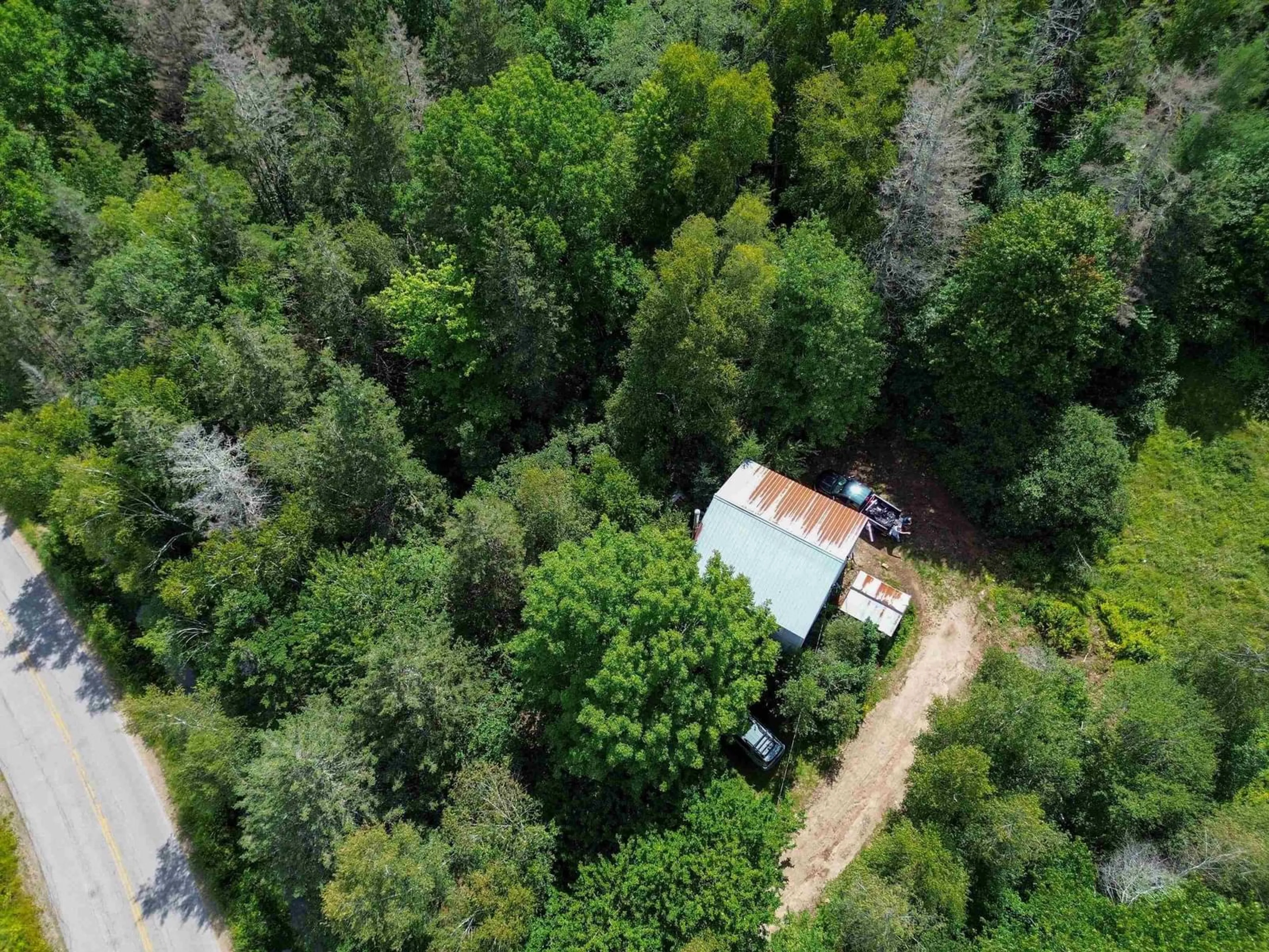 A pic from outside/outdoor area/front of a property/back of a property/a pic from drone, forest/trees view for 1002 West Dalhousie Rd, Lake La Rose Nova Scotia B0S 1A0