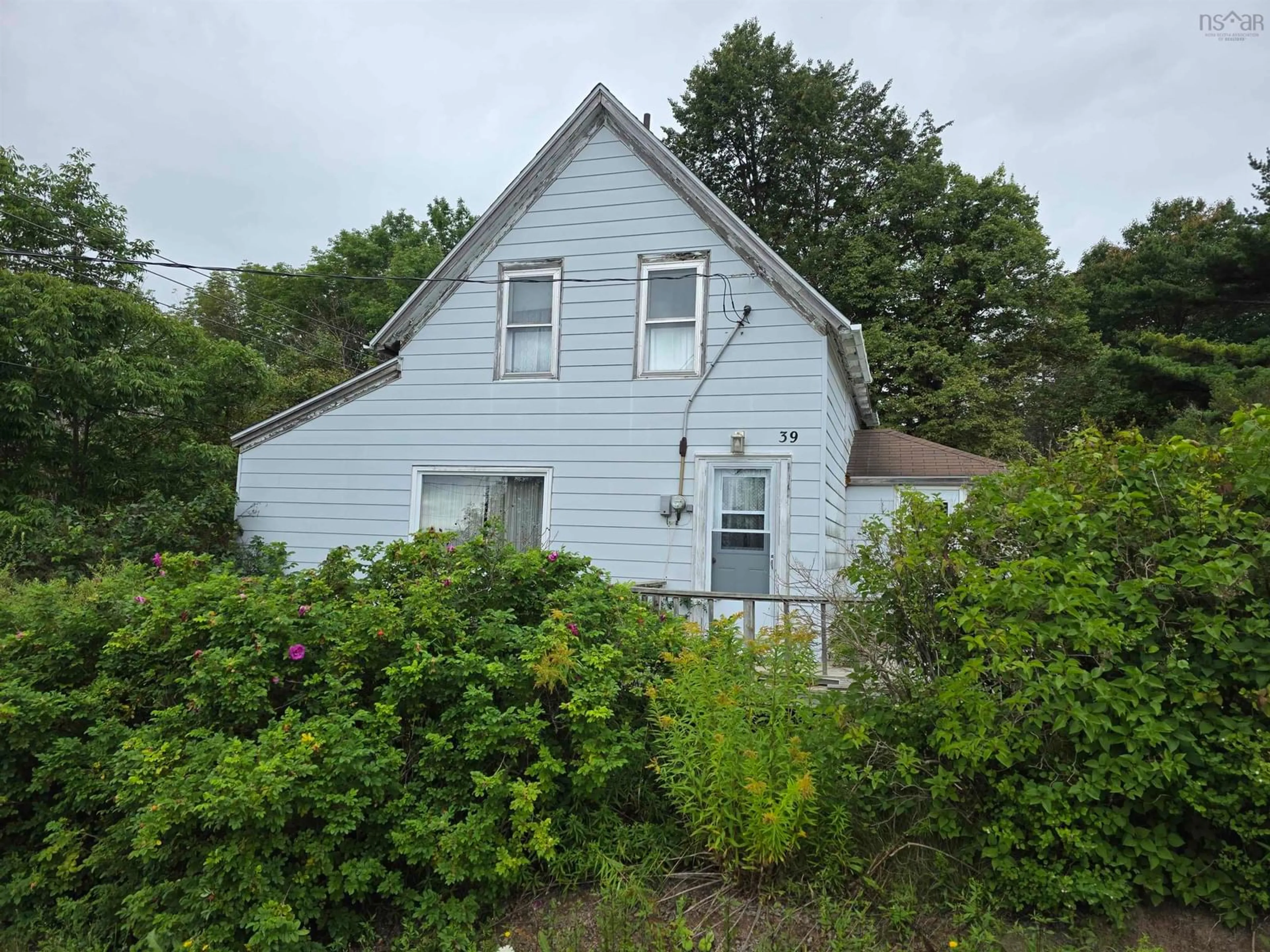 A pic from outside/outdoor area/front of a property/back of a property/a pic from drone, unknown for 39 Church St, Port Hastings Nova Scotia B9A 1N5