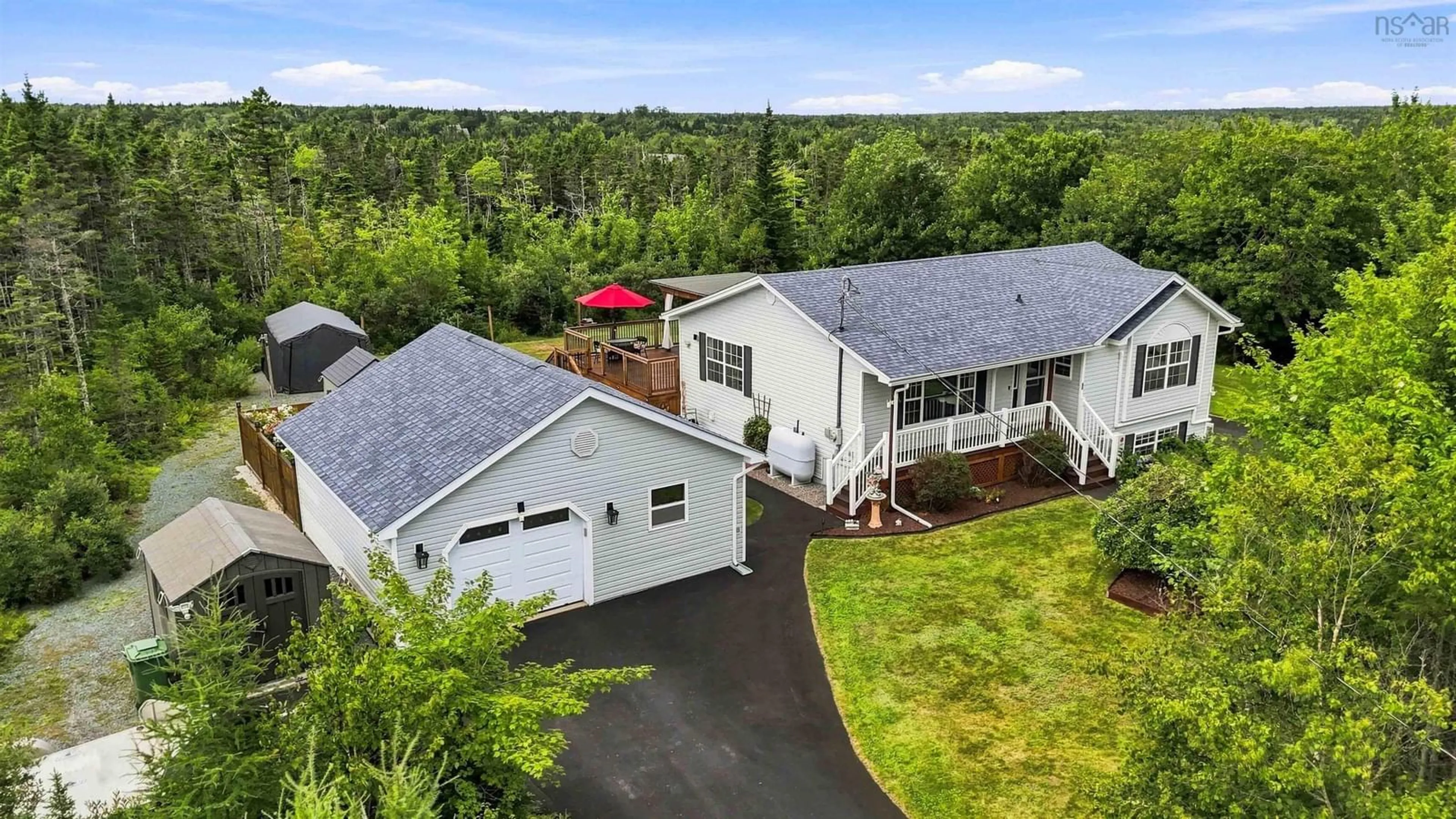 A pic from outside/outdoor area/front of a property/back of a property/a pic from drone, unknown for 80 Astour Dr, Eastern Passage Nova Scotia B3G 1S2
