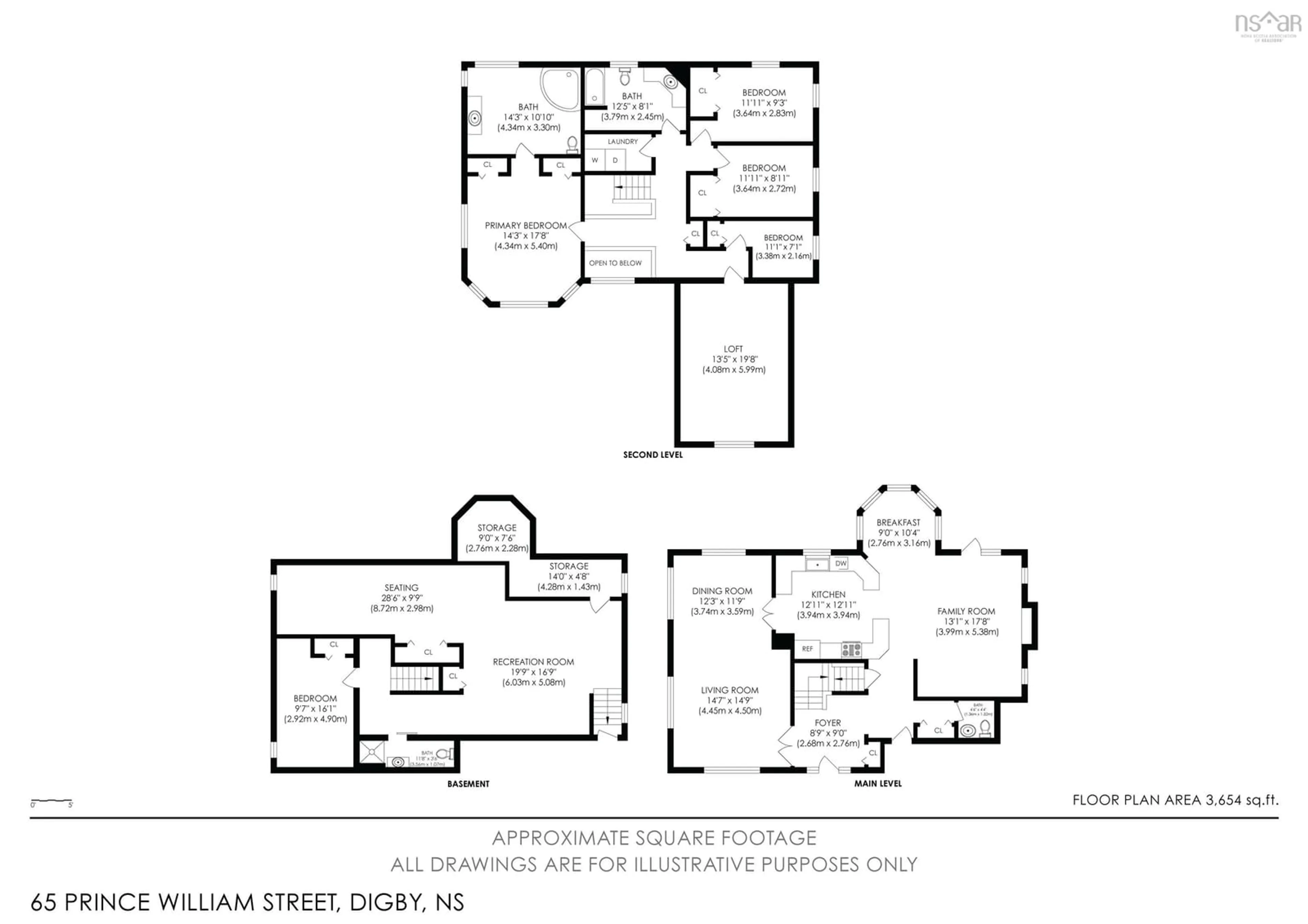 Floor plan for 65 Prince William St, Digby Nova Scotia B0V 1A0