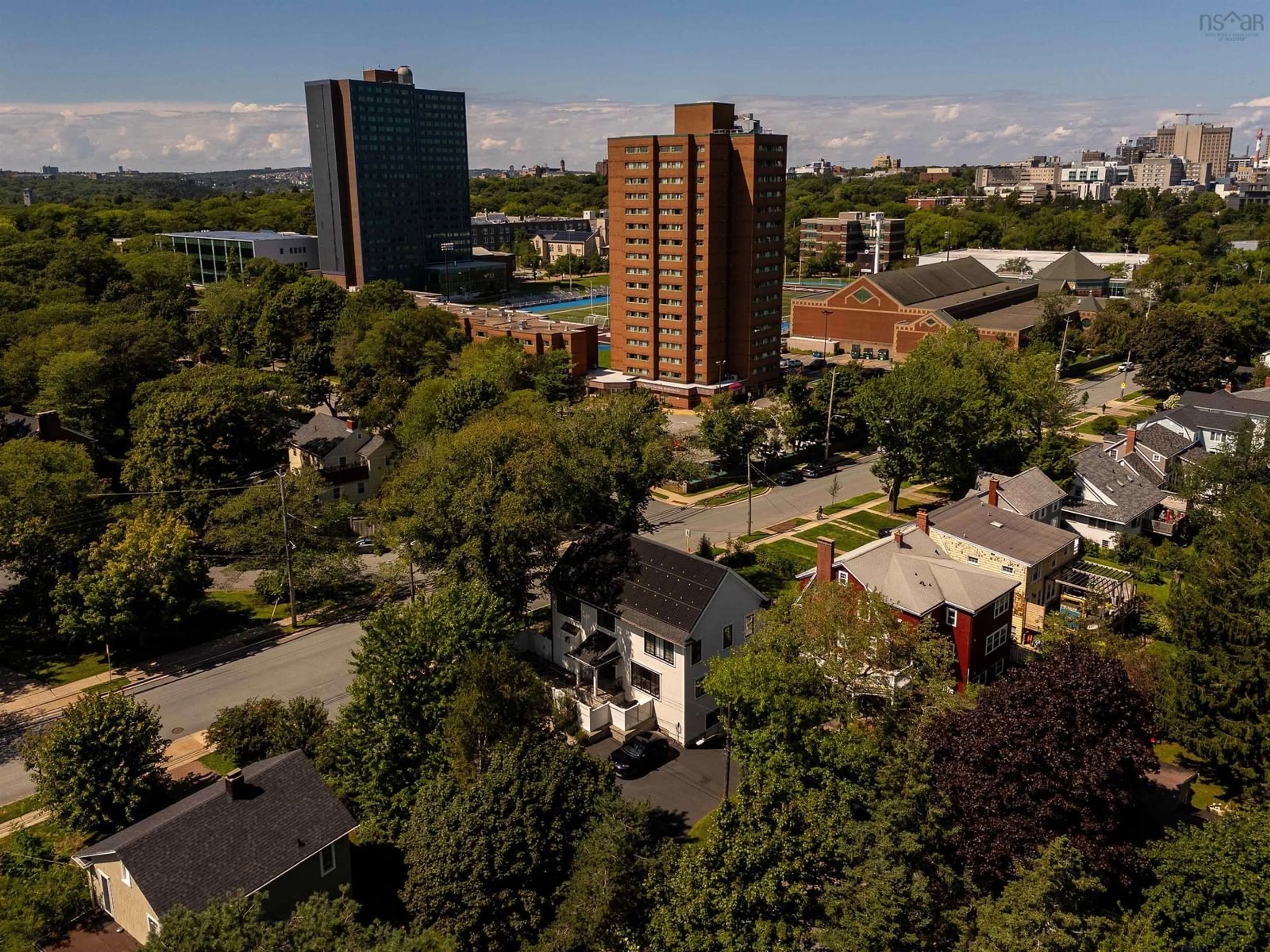 A pic from outside/outdoor area/front of a property/back of a property/a pic from drone, city buildings view from balcony for 805 Tower Rd, Halifax Nova Scotia B3H 2Y1