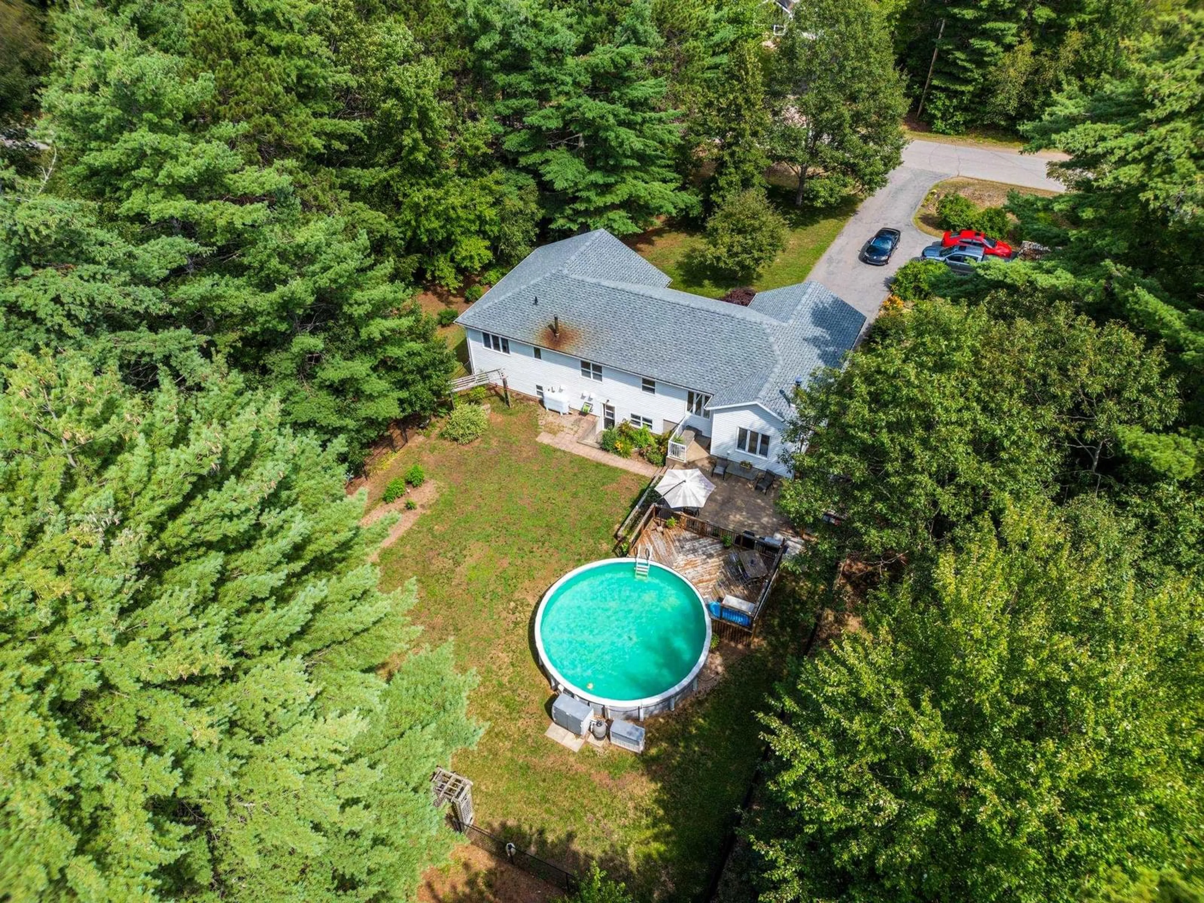 A pic from outside/outdoor area/front of a property/back of a property/a pic from drone, water/lake/river/ocean view for 57 Dr Lewis Johnston St, South Farmington Nova Scotia B0P 1W0
