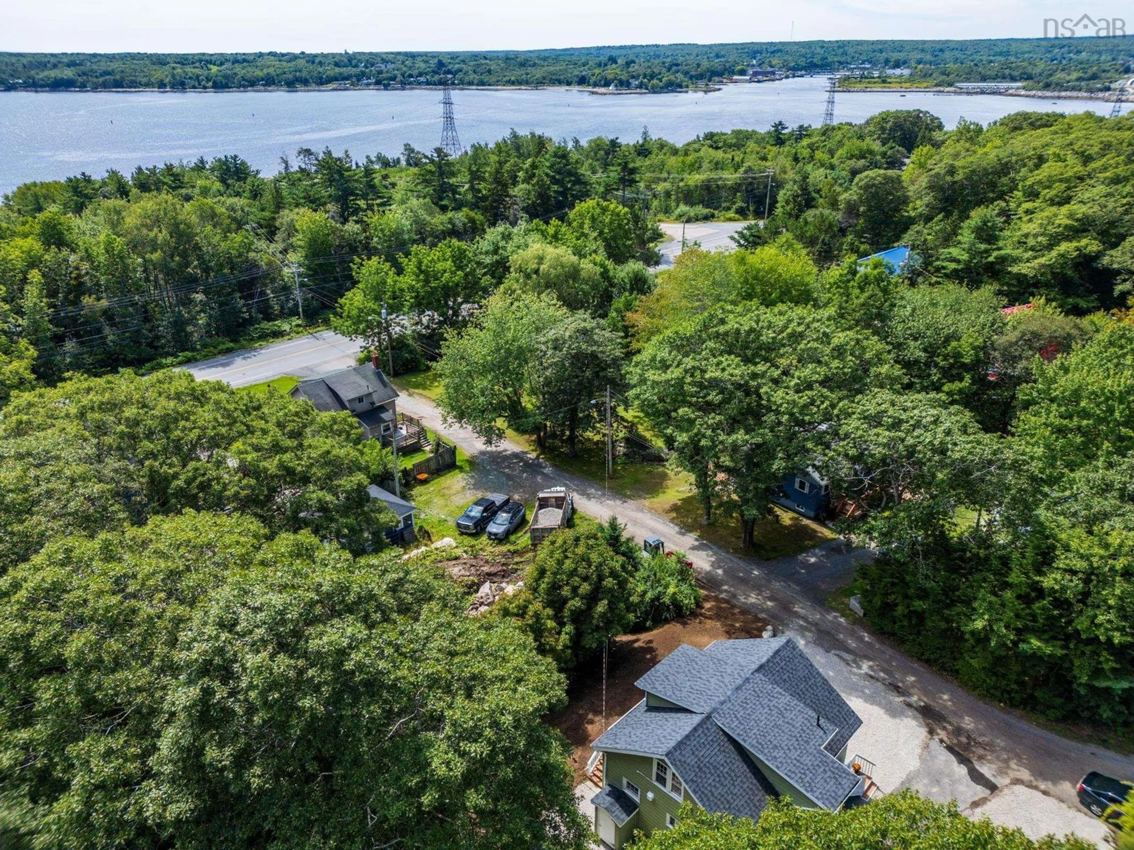 A pic from outside/outdoor area/front of a property/back of a property/a pic from drone, water/lake/river/ocean view for 18 Maple Dr, Brooklyn Nova Scotia B0J 1H0