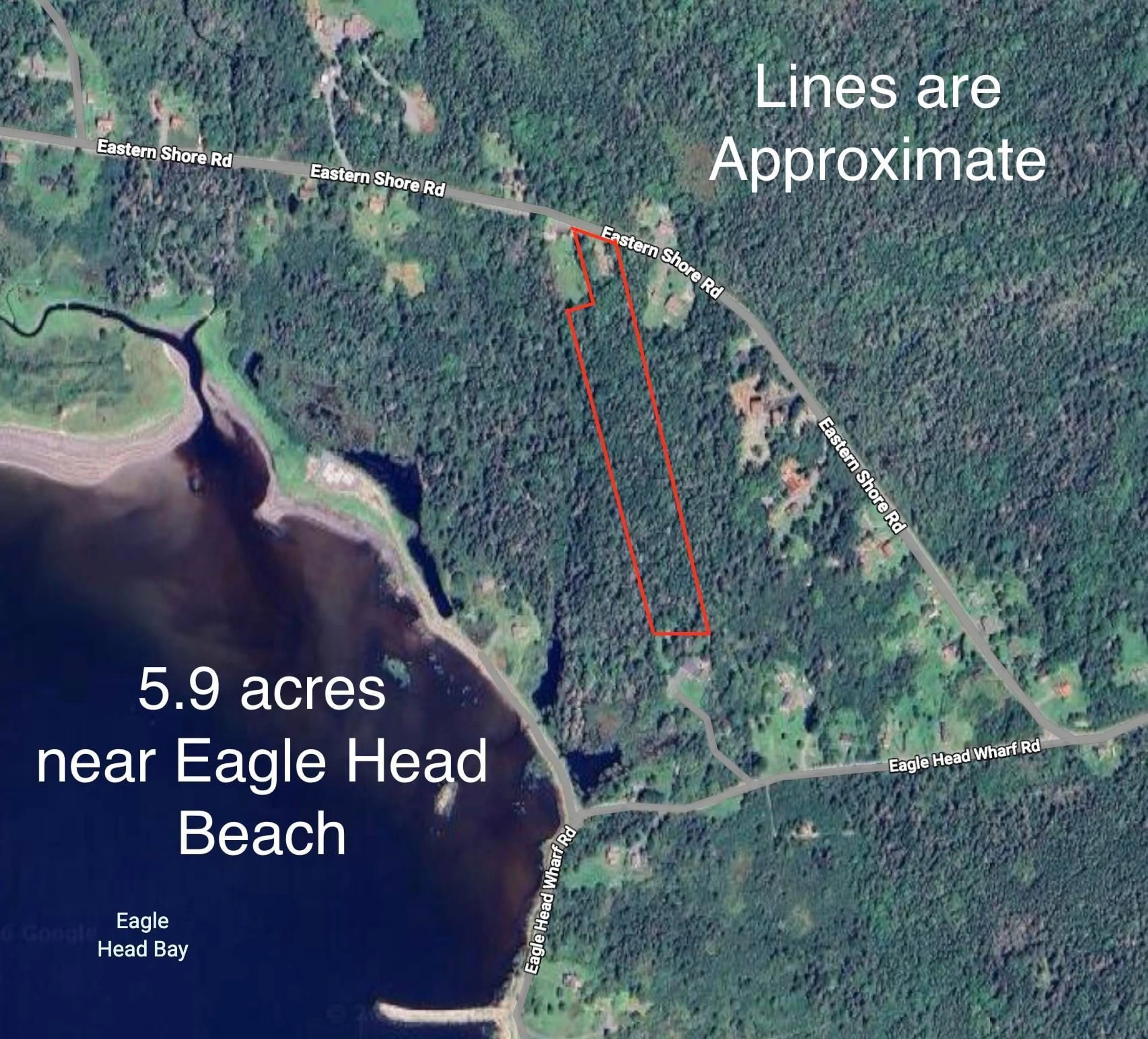 Picture of a map for 1286 Eastern Shore Rd, Eagle Head Nova Scotia B0J 1H0