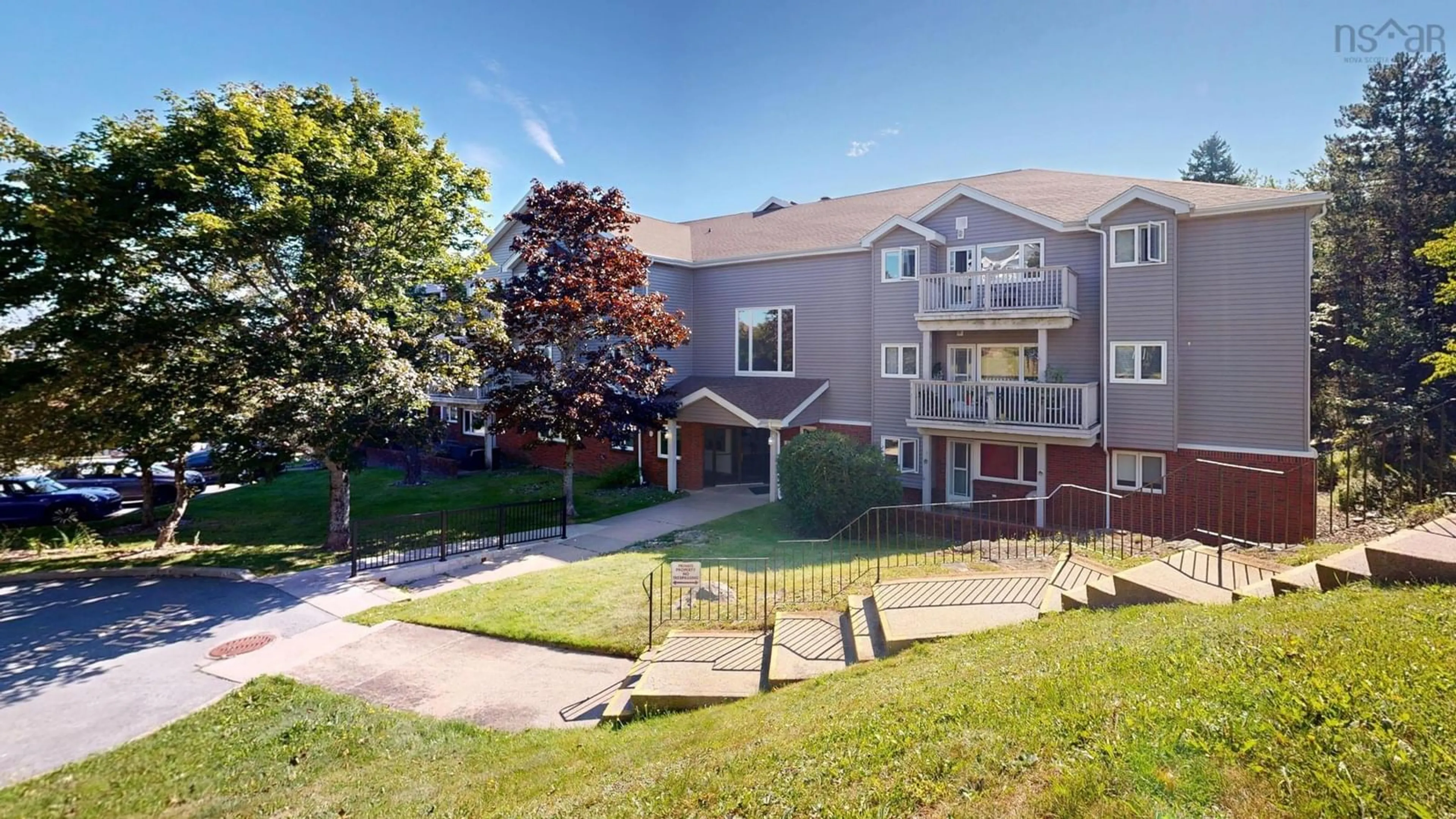 A pic from outside/outdoor area/front of a property/back of a property/a pic from drone, unknown for 118 Farnham Gate Rd #204, Halifax Nova Scotia B3M 4A1