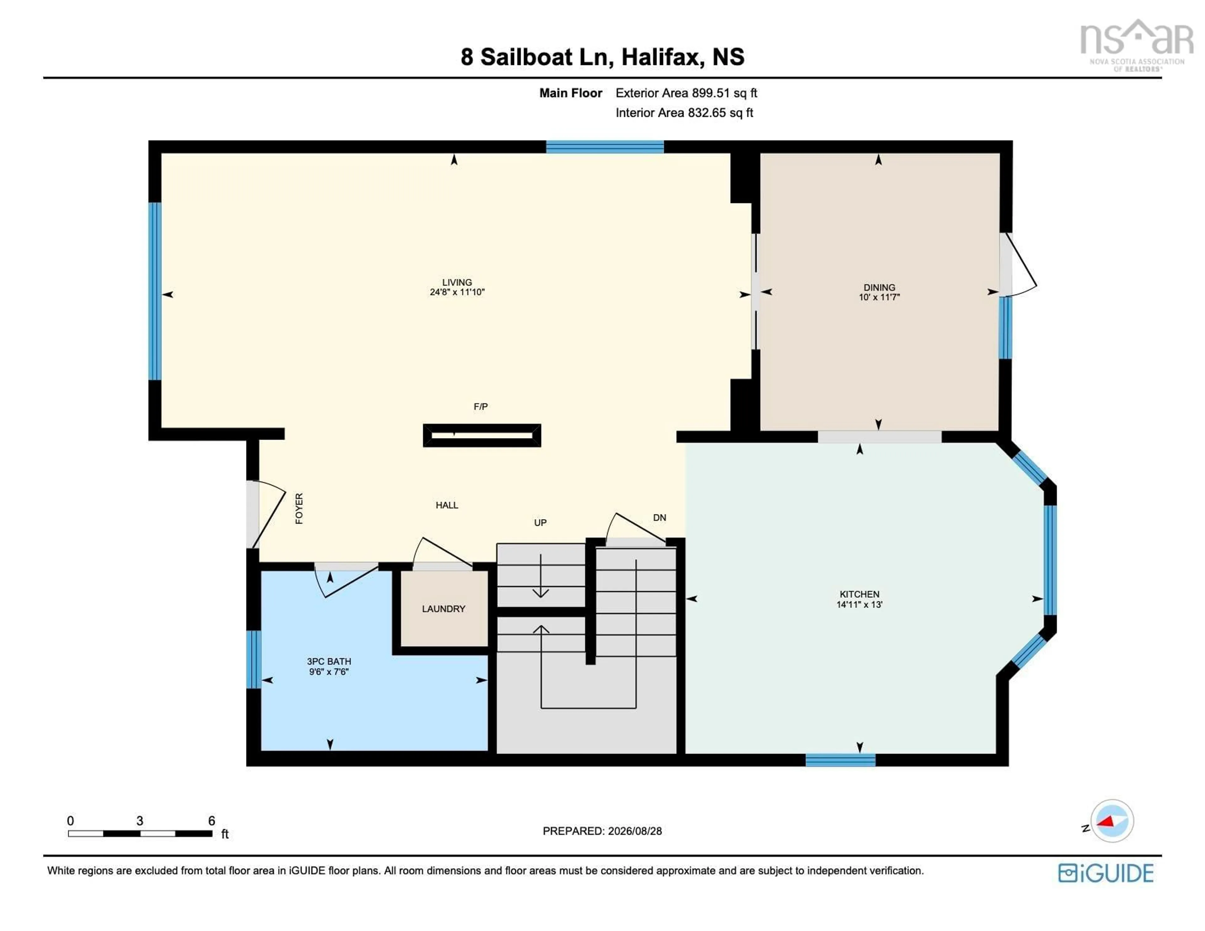 Floor plan for 8 & 10 Sailboat Lane, Halifax Nova Scotia B3P 0B9
