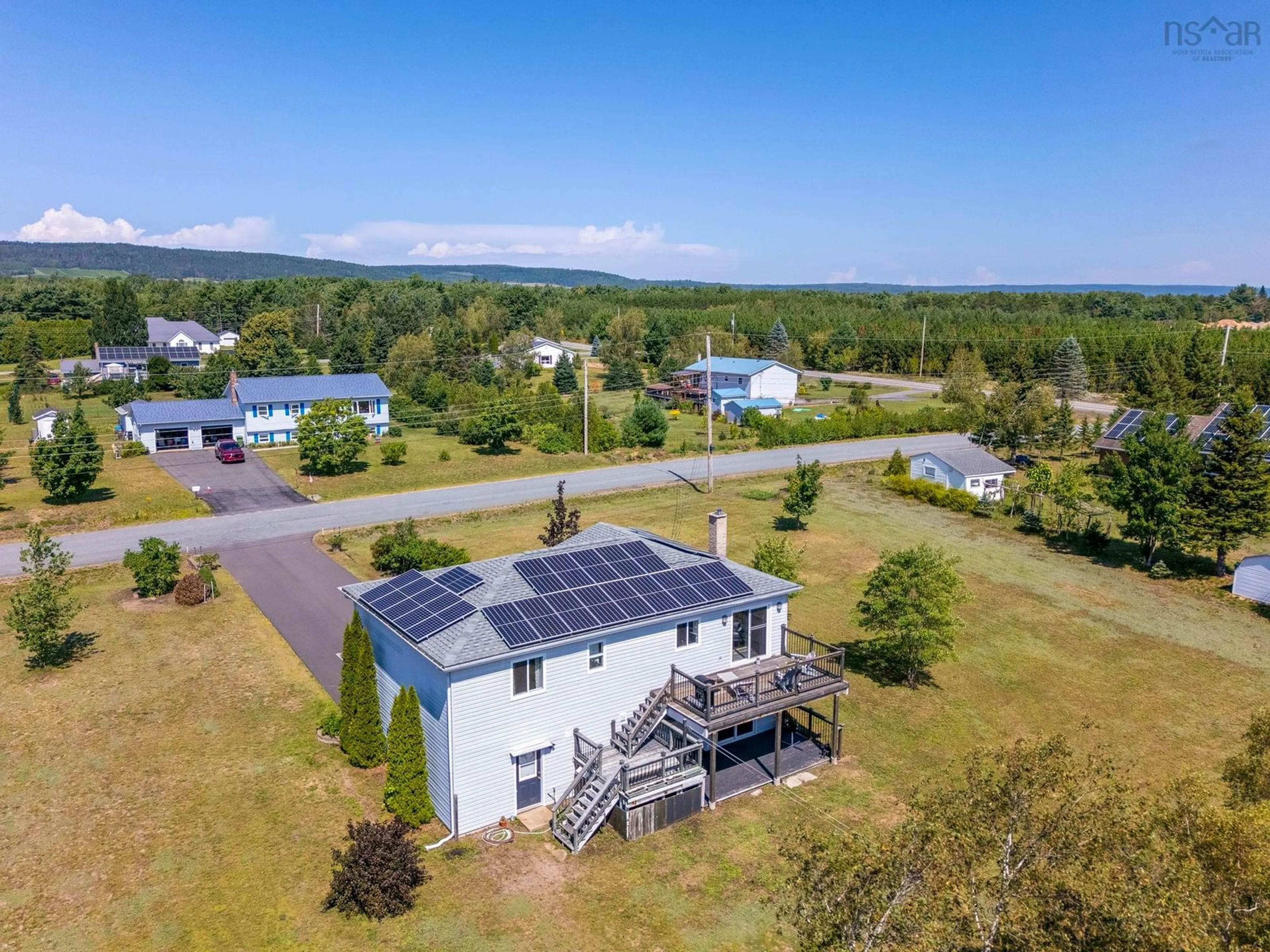 A pic from outside/outdoor area/front of a property/back of a property/a pic from drone, building for 23 Dahlgren Cres, North Kingston Nova Scotia B0P 1R0