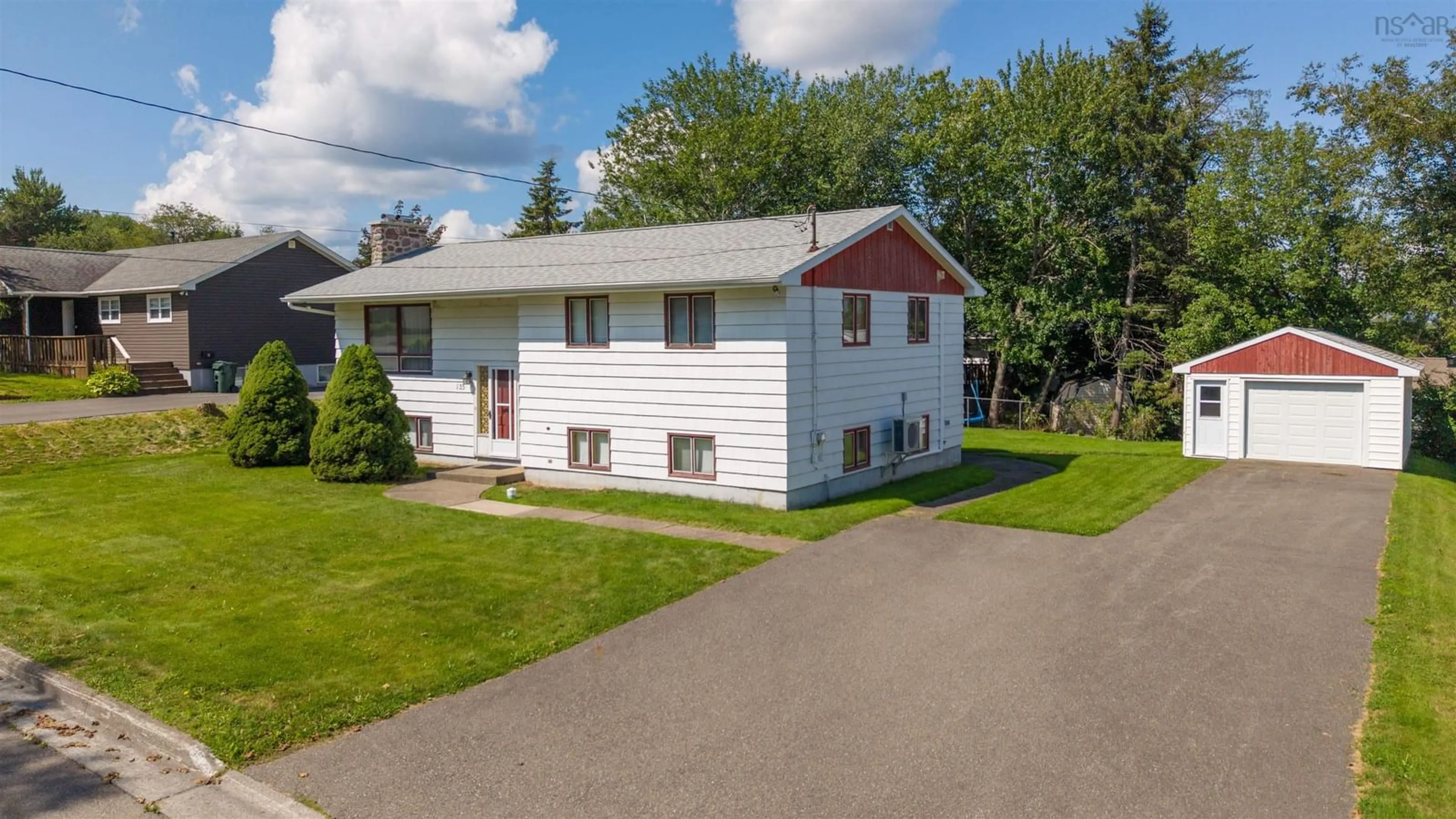 A pic from outside/outdoor area/front of a property/back of a property/a pic from drone, street for 135 Kennedy Ave, Sydney Nova Scotia B1P 3K9