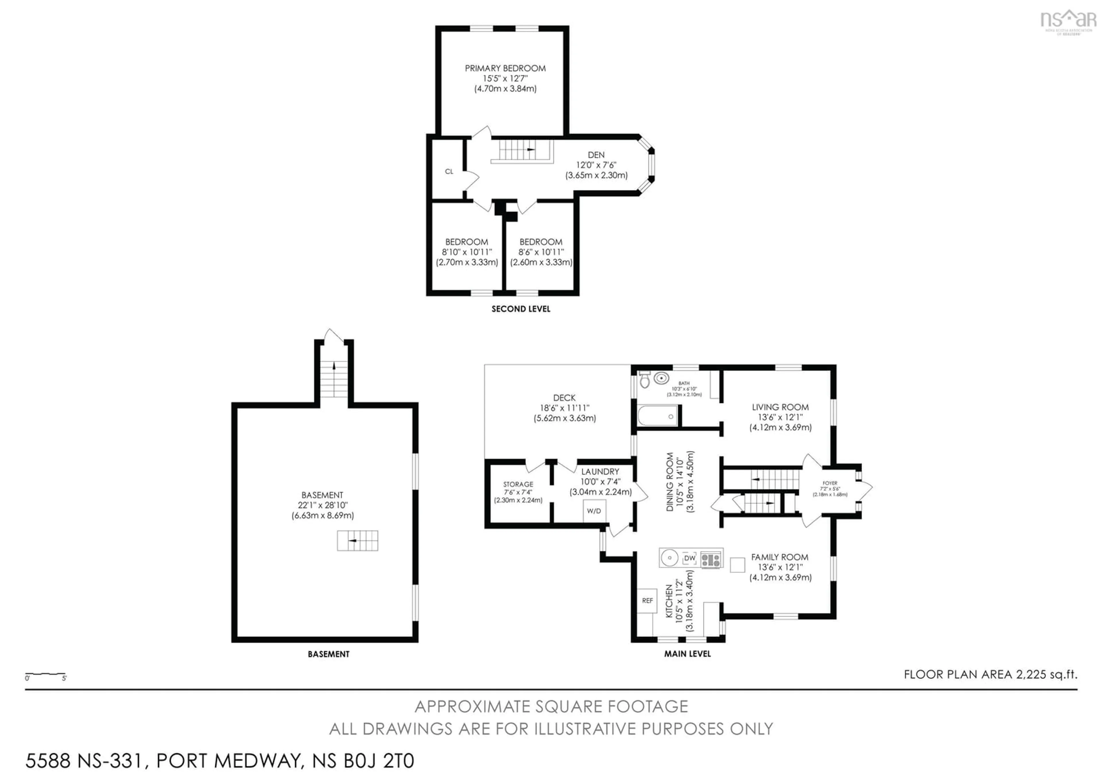 Floor plan for 5588 Highway 331, Petite Rivière Nova Scotia B0R 1C0