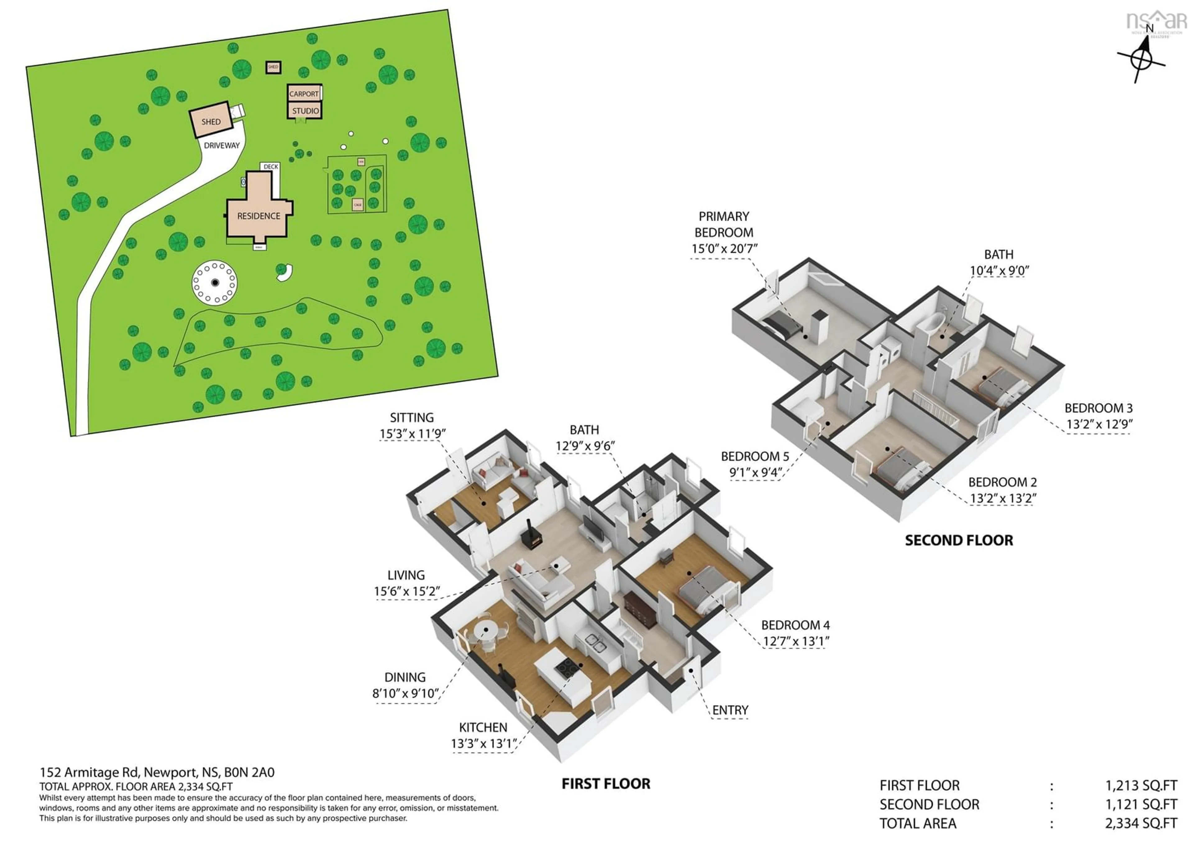 Floor plan for 152 Armitage Rd, Lower Burlington Nova Scotia B0N 2A0