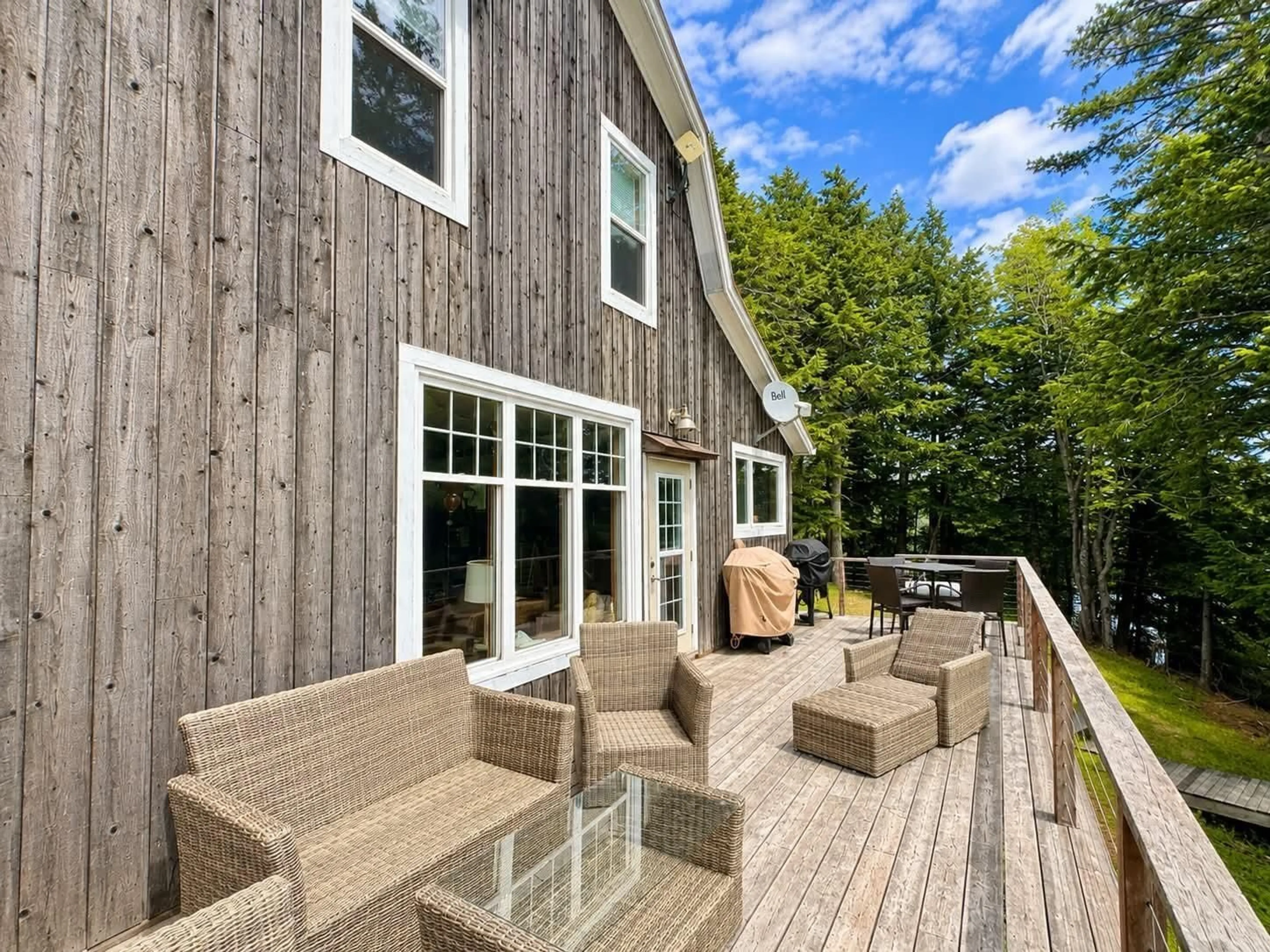 Patio, water/lake/river/ocean view for 132 Boyce Rd, Mattatall Lake Nova Scotia B0M 1Z0