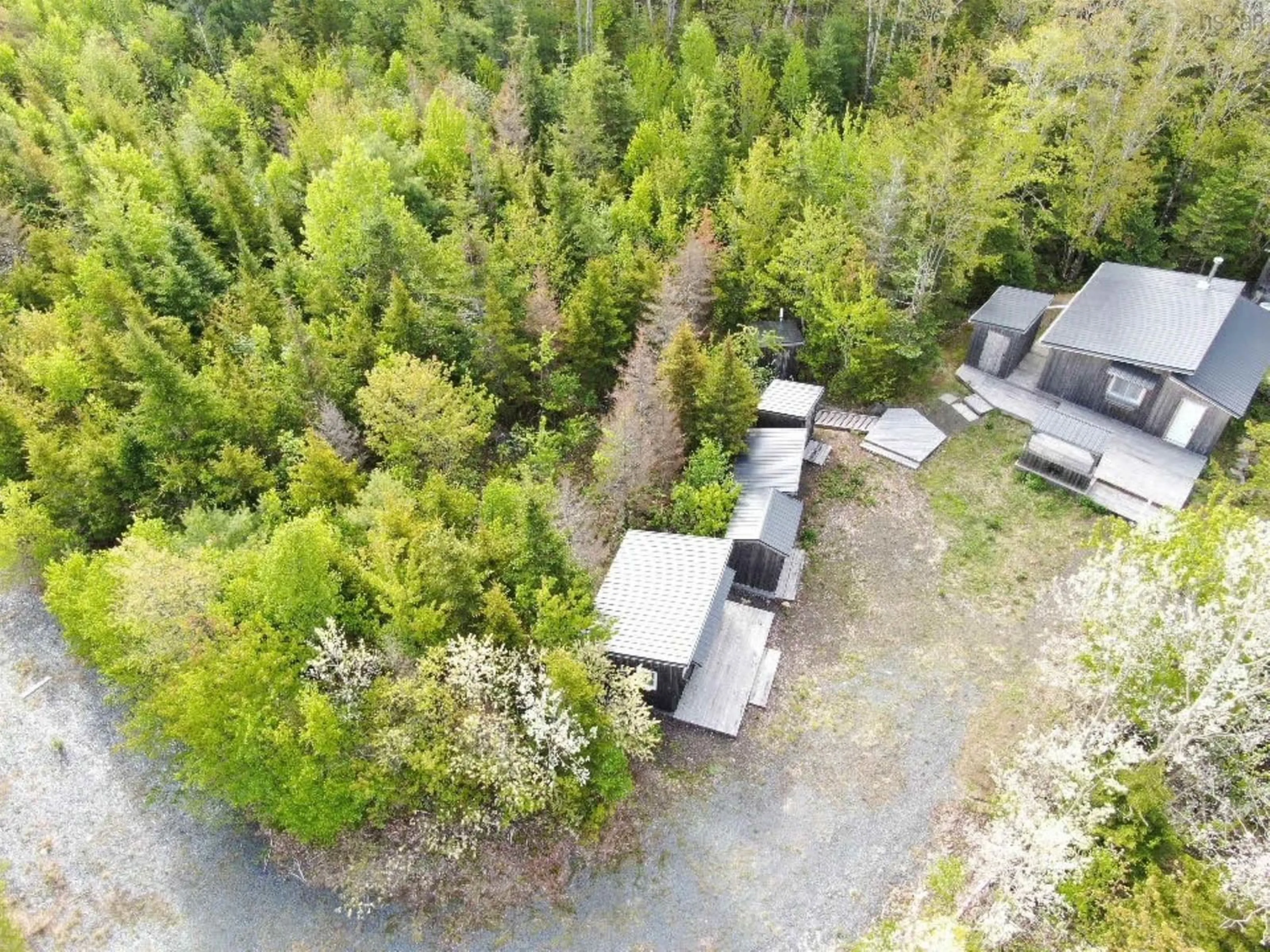 A pic from outside/outdoor area/front of a property/back of a property/a pic from drone, forest/trees view for 604 Lansdowne Rd, Lansdowne Nova Scotia B0V 1A0
