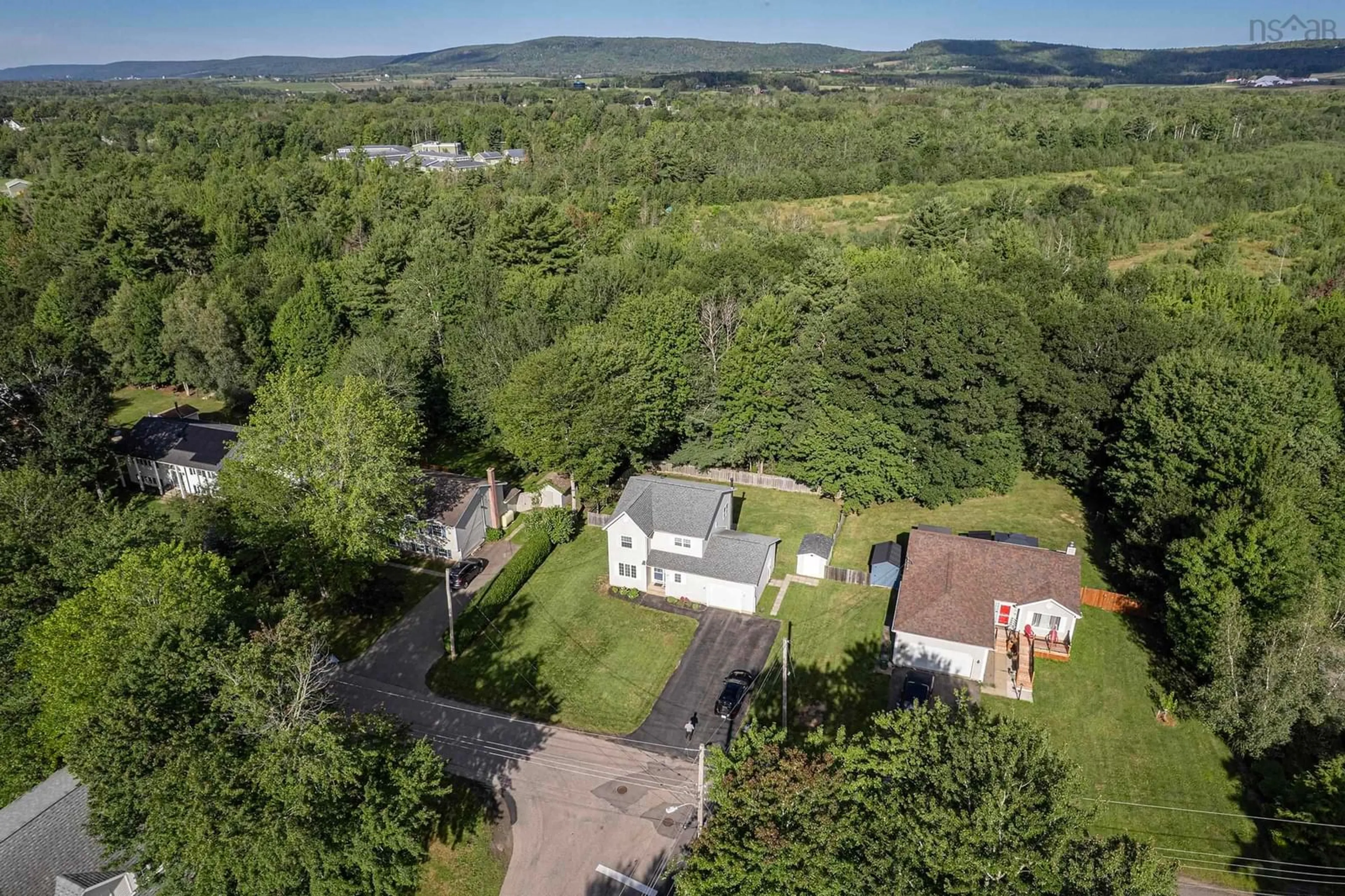 A pic from outside/outdoor area/front of a property/back of a property/a pic from drone, mountain view for 27 Pinecrest Dr, Middleton Nova Scotia B0S 1P0