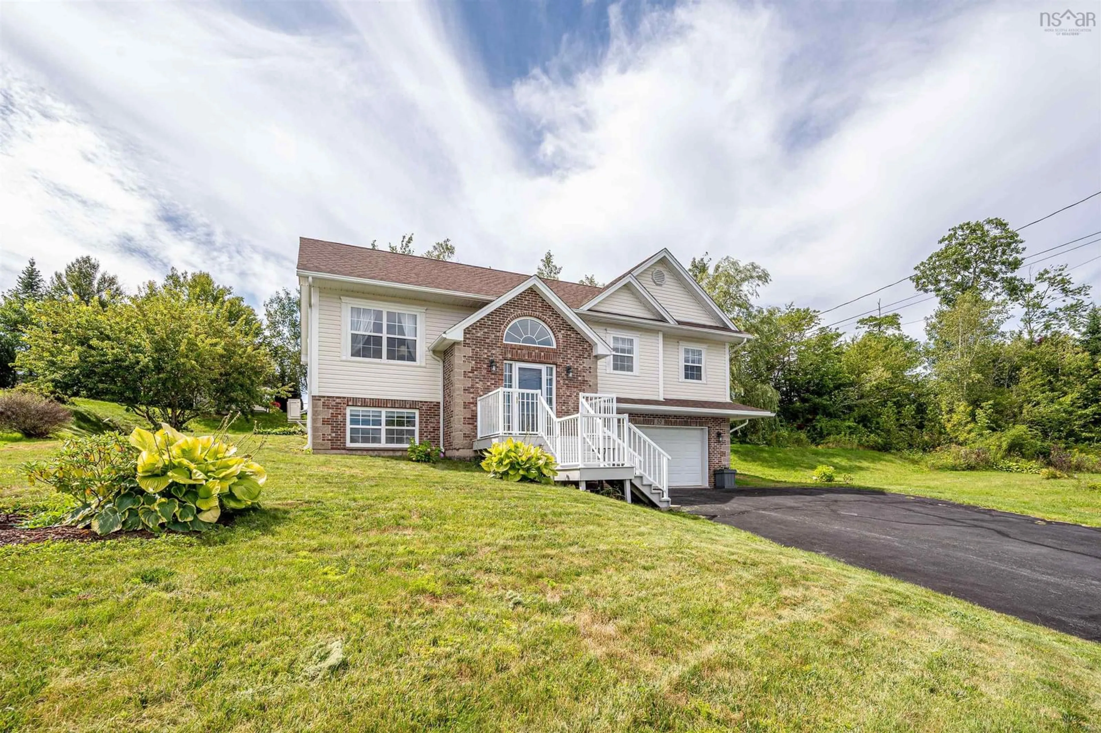 Home with vinyl exterior material, street for 50 Falcon Crest Crt, Sackville Nova Scotia B4E 3K5