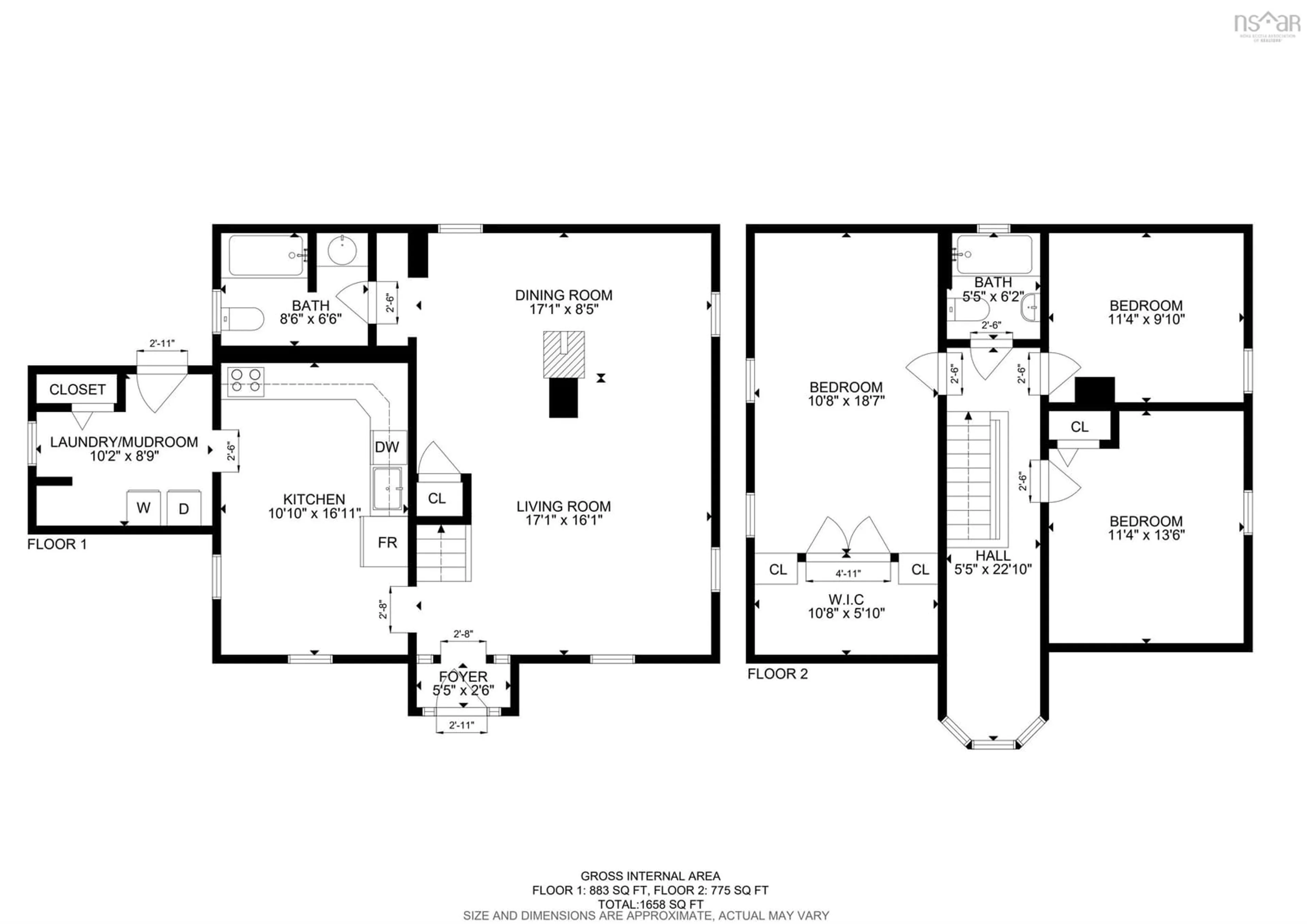 Floor plan for 370 Back Centre Rd, Back Centre Nova Scotia B0J 2C0