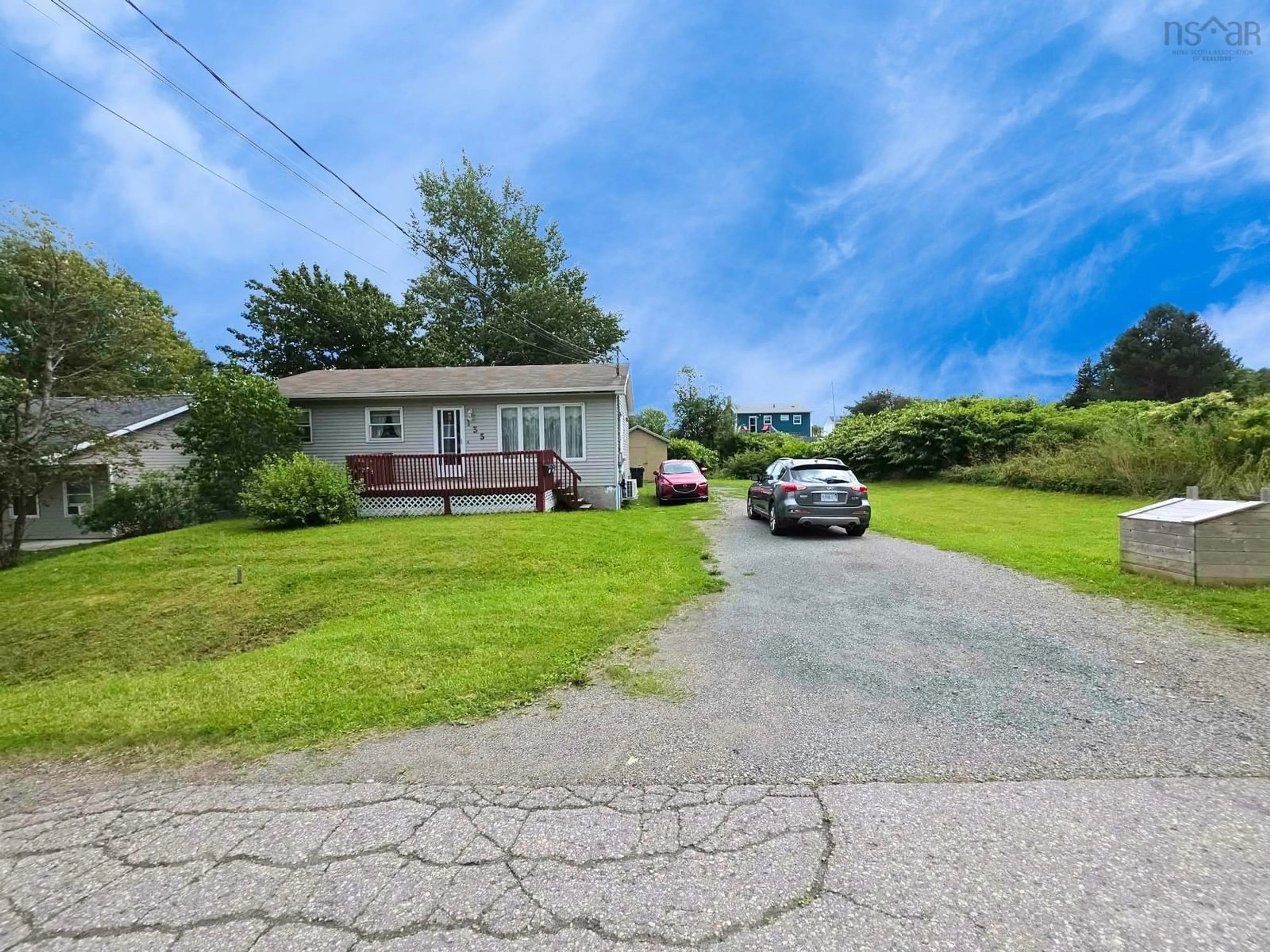 A pic from outside/outdoor area/front of a property/back of a property/a pic from drone, street for 135 Monteith Ave, Westmount Nova Scotia B1R 1K9