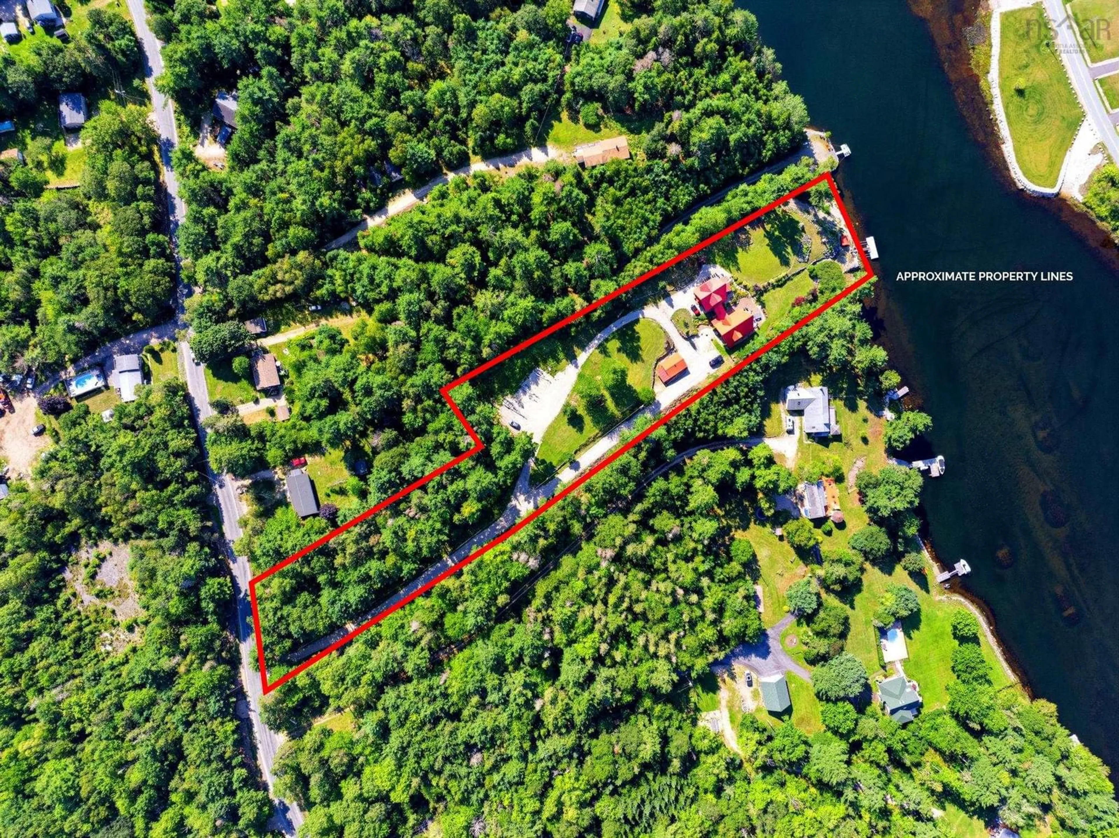 A pic from outside/outdoor area/front of a property/back of a property/a pic from drone, water/lake/river/ocean view for 76 Demont Rd, Chester Basin Nova Scotia B0J 1K0