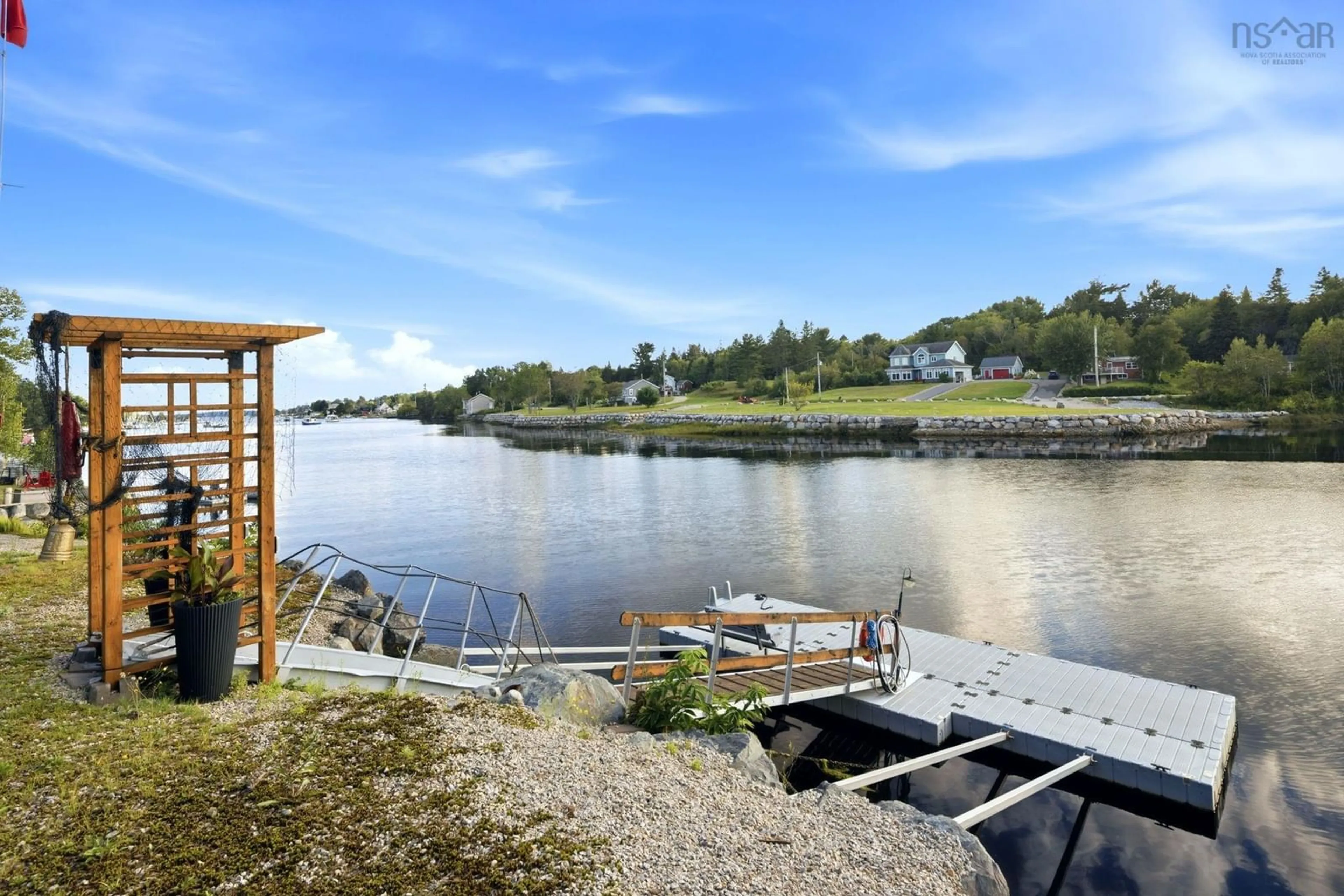 A pic from outside/outdoor area/front of a property/back of a property/a pic from drone, water/lake/river/ocean view for 76 Demont Rd, Chester Basin Nova Scotia B0J 1K0