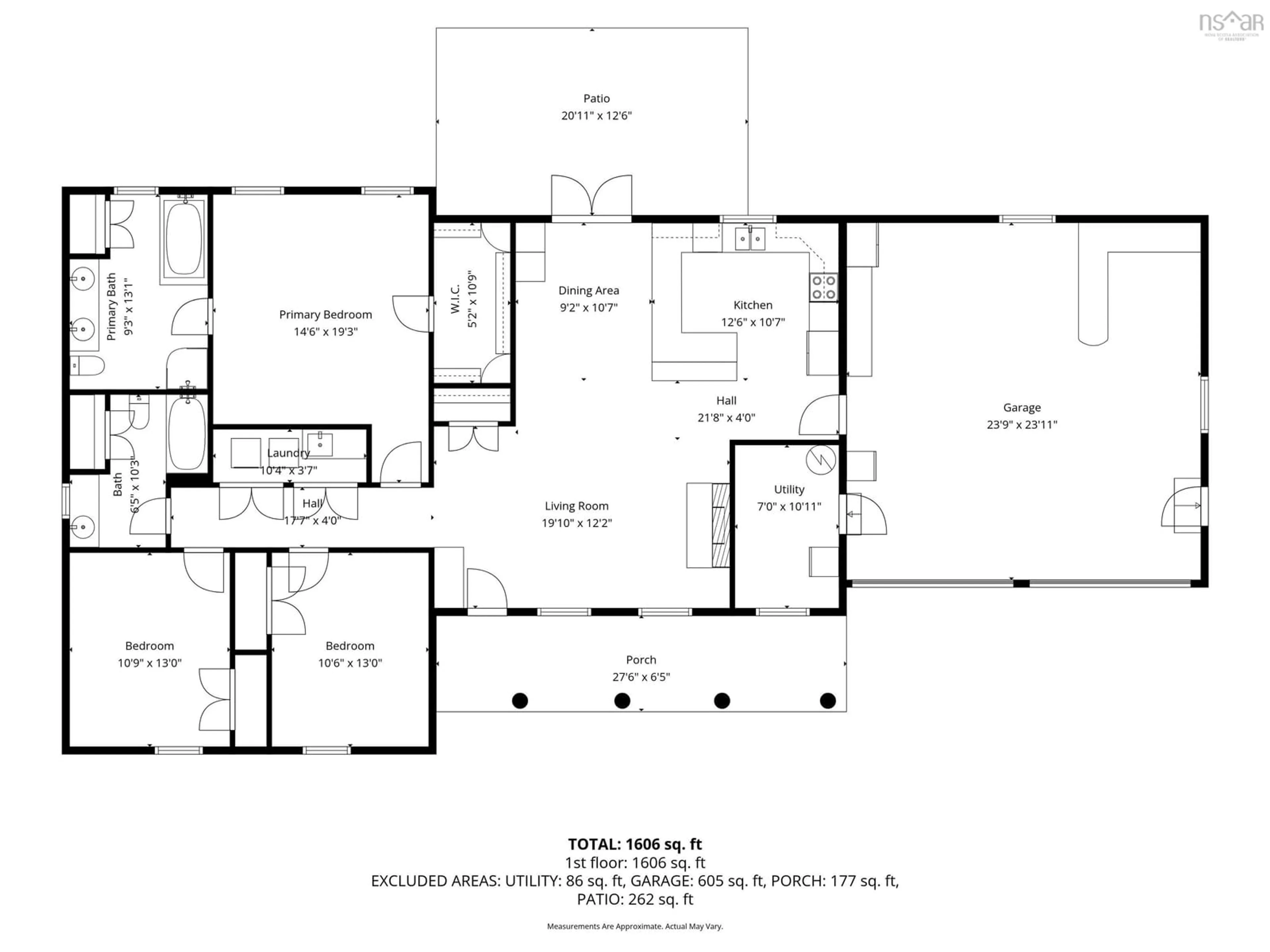 Floor plan for 107 Orchard Dr, Middle Sackville Nova Scotia B4C 3C1