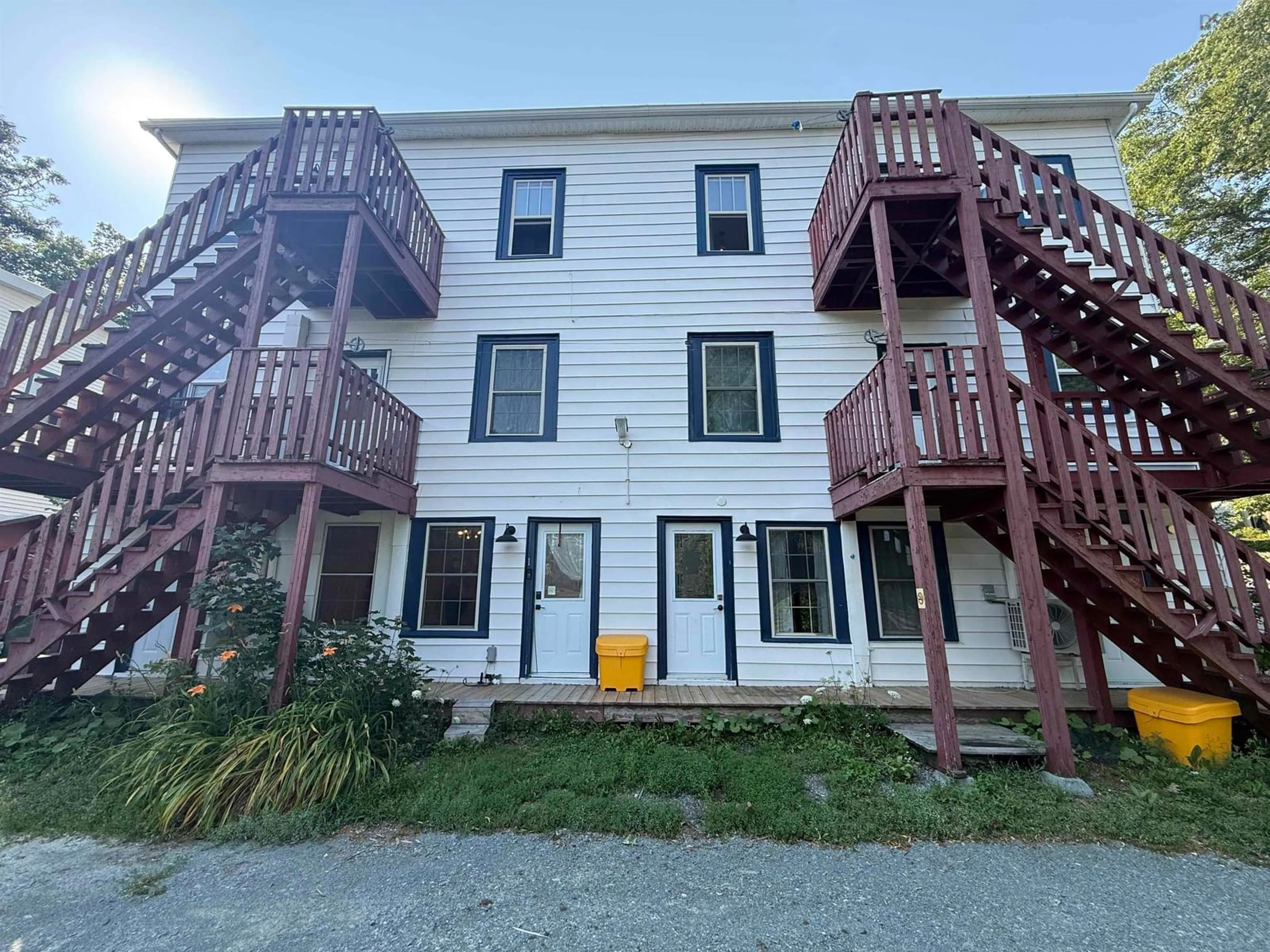 A pic from outside/outdoor area/front of a property/back of a property/a pic from drone, building for 6&8 Tulip St, Dartmouth Nova Scotia B3A 2S4