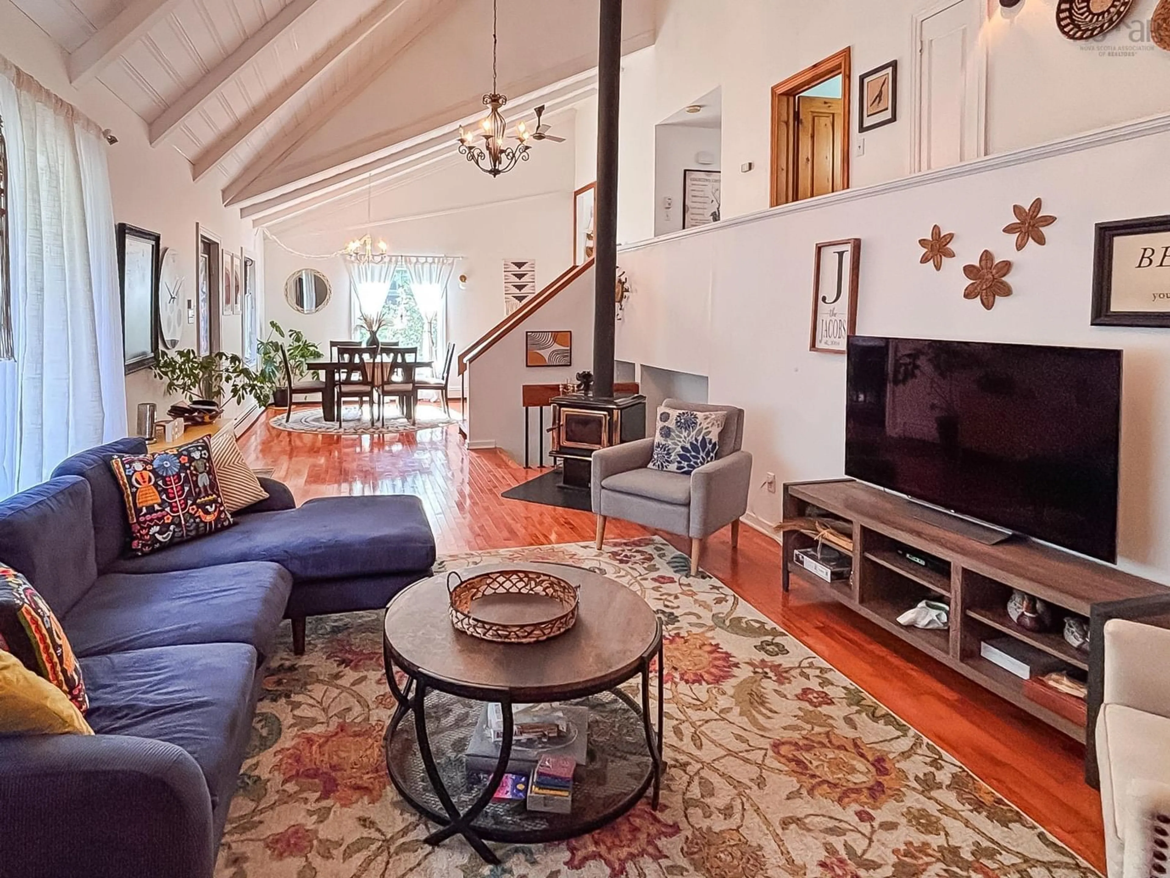 Living room with furniture, unknown for 2839 Highway 331, Pentz Nova Scotia B0R 1G0