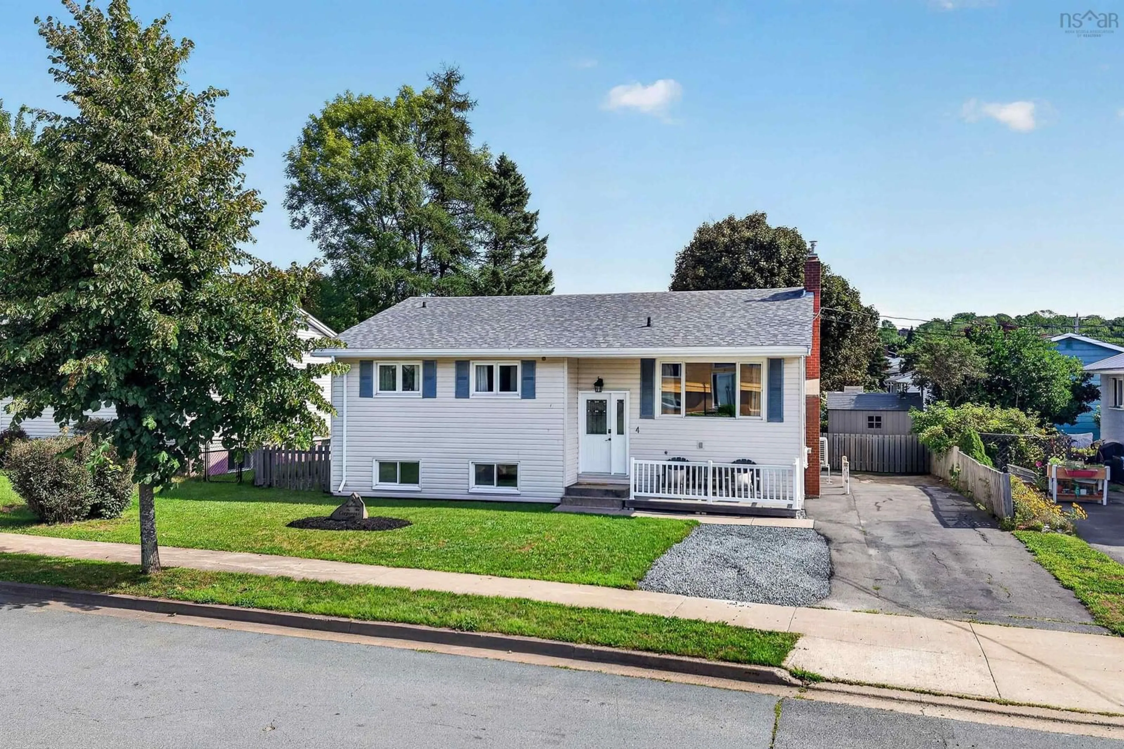 Home with vinyl exterior material, street for 4 John Cross Dr, Dartmouth Nova Scotia B2W 1X2