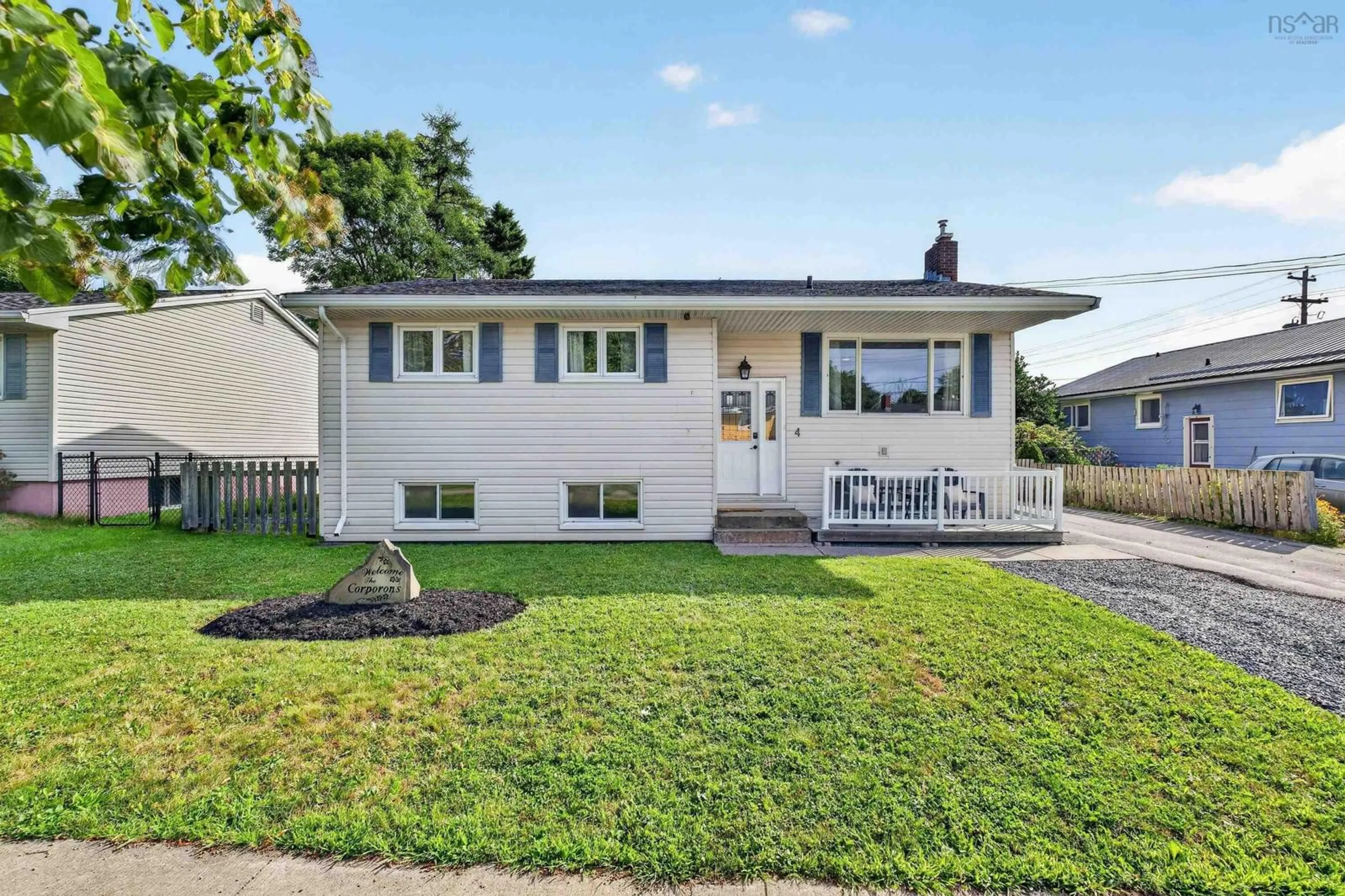 Home with vinyl exterior material, street for 4 John Cross Dr, Dartmouth Nova Scotia B2W 1X2