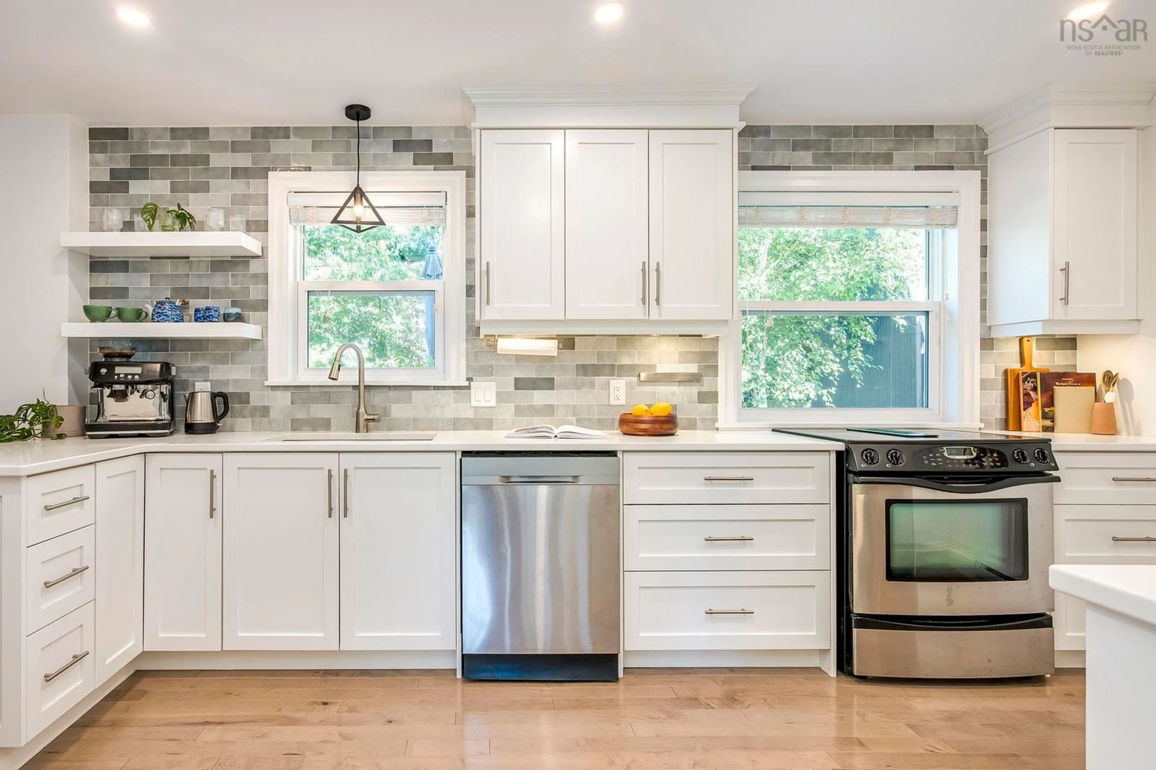 Contemporary kitchen, ceramic/tile floor for 581 Young Ave, Halifax Nova Scotia B3H 2V6