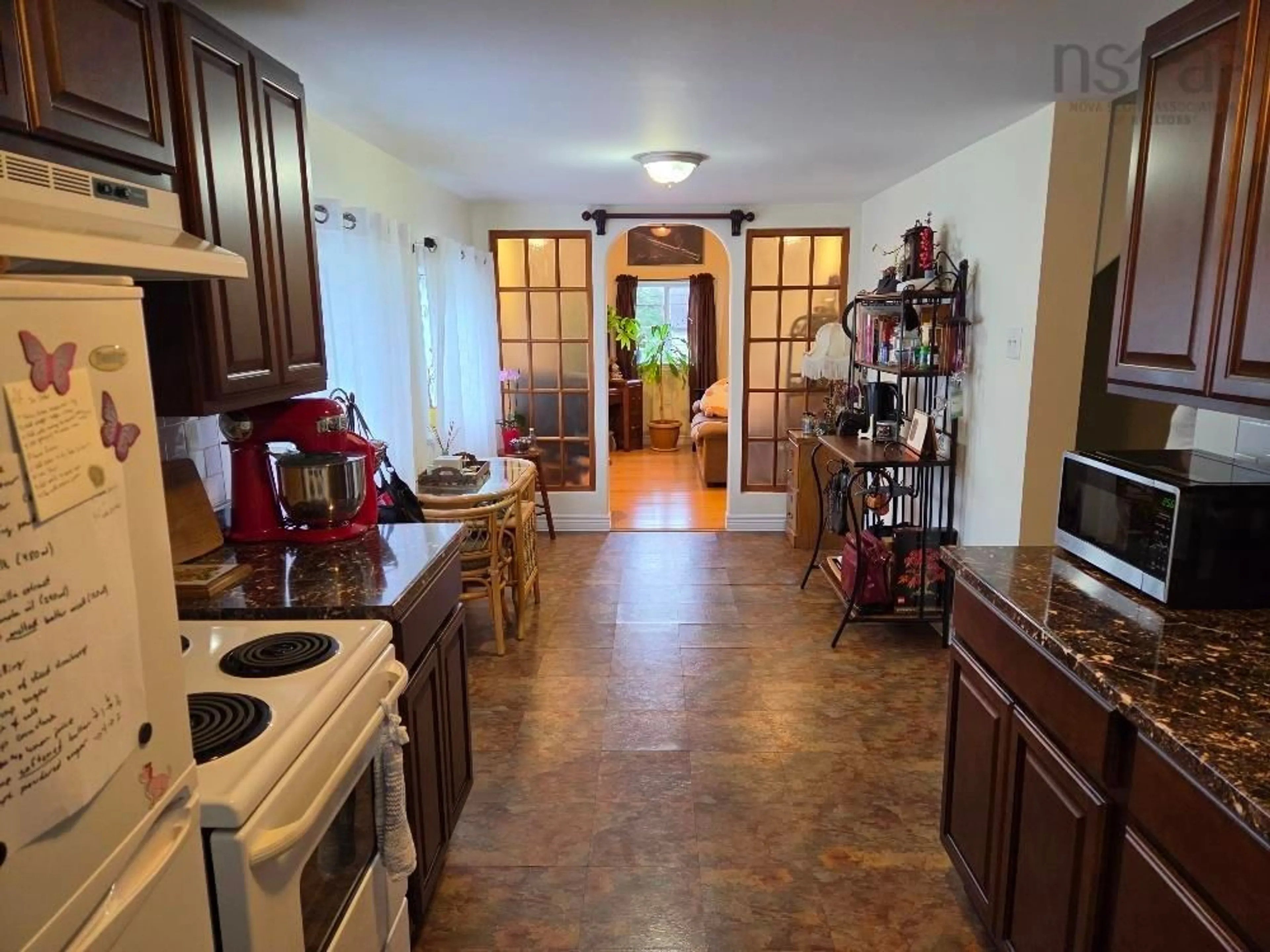 Kitchen with laundary machines, ceramic/tile floor for 7 Douglas St, Truro Nova Scotia B2N 2E6