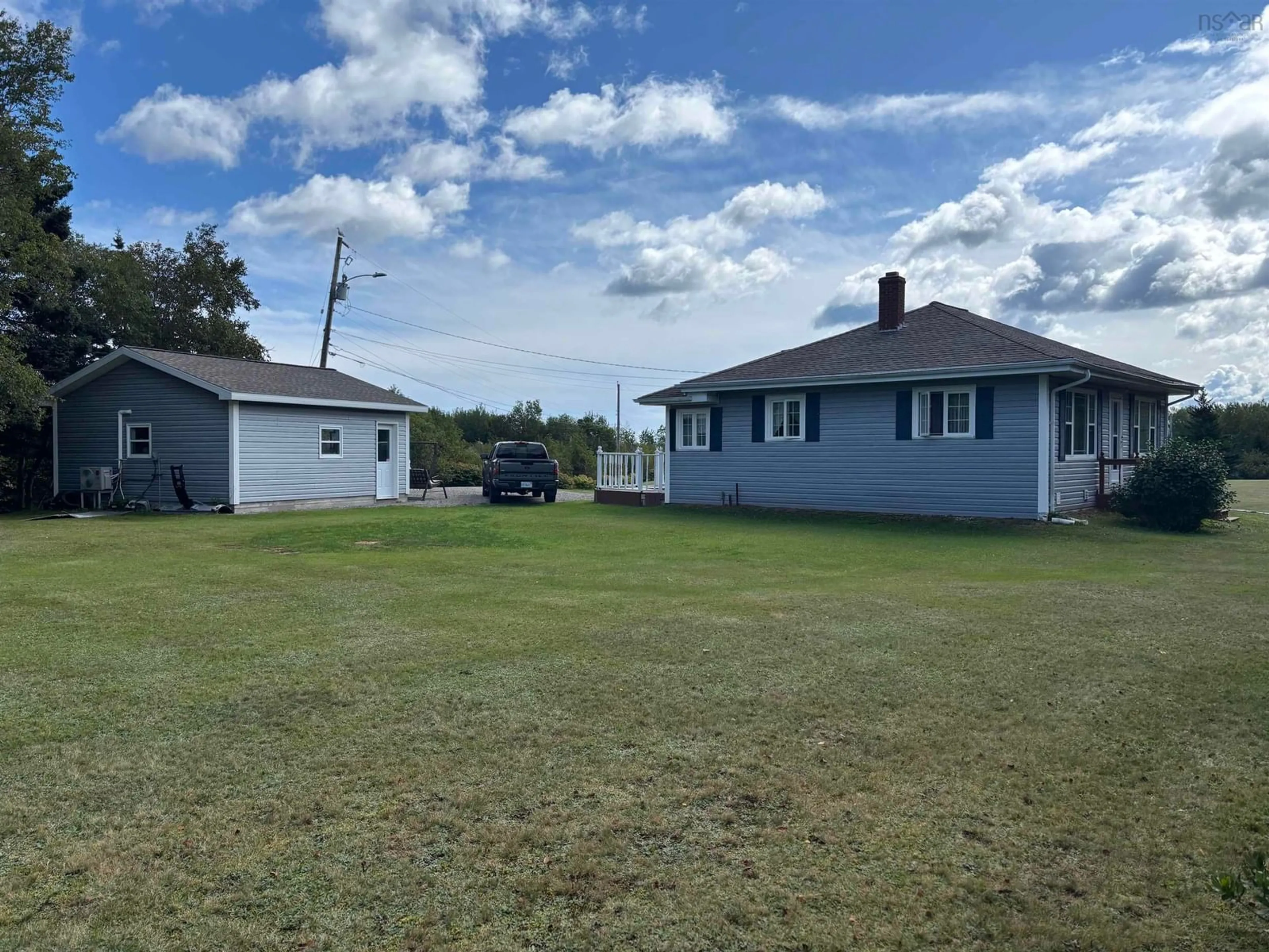 A pic from outside/outdoor area/front of a property/back of a property/a pic from drone, water/lake/river/ocean view for 39 Chandelier Drive, Florence Nova Scotia B1Y 1E5