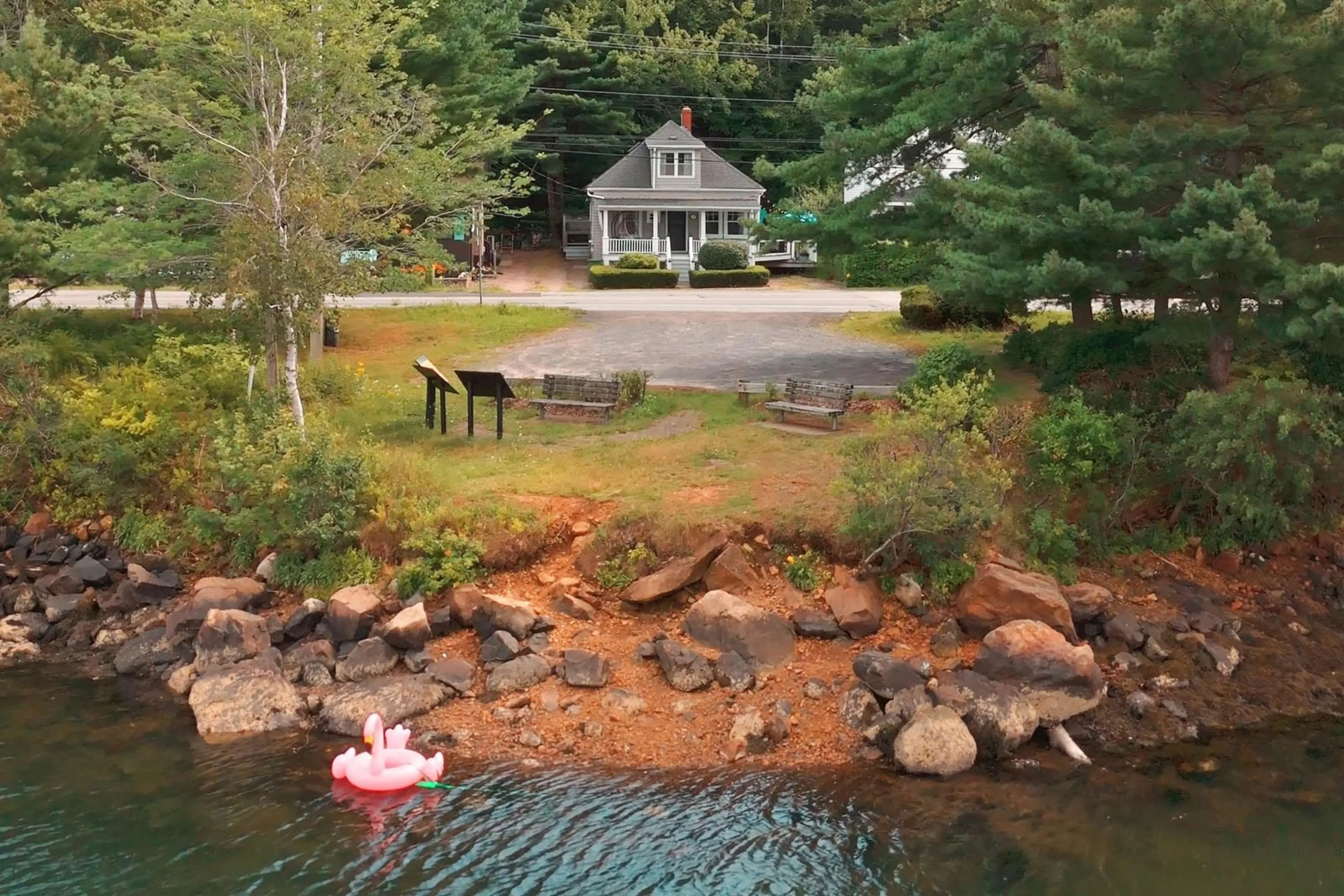 Patio, water/lake/river/ocean view for 1237 Purcells Cove Rd, Halifax Nova Scotia B3P 1B3