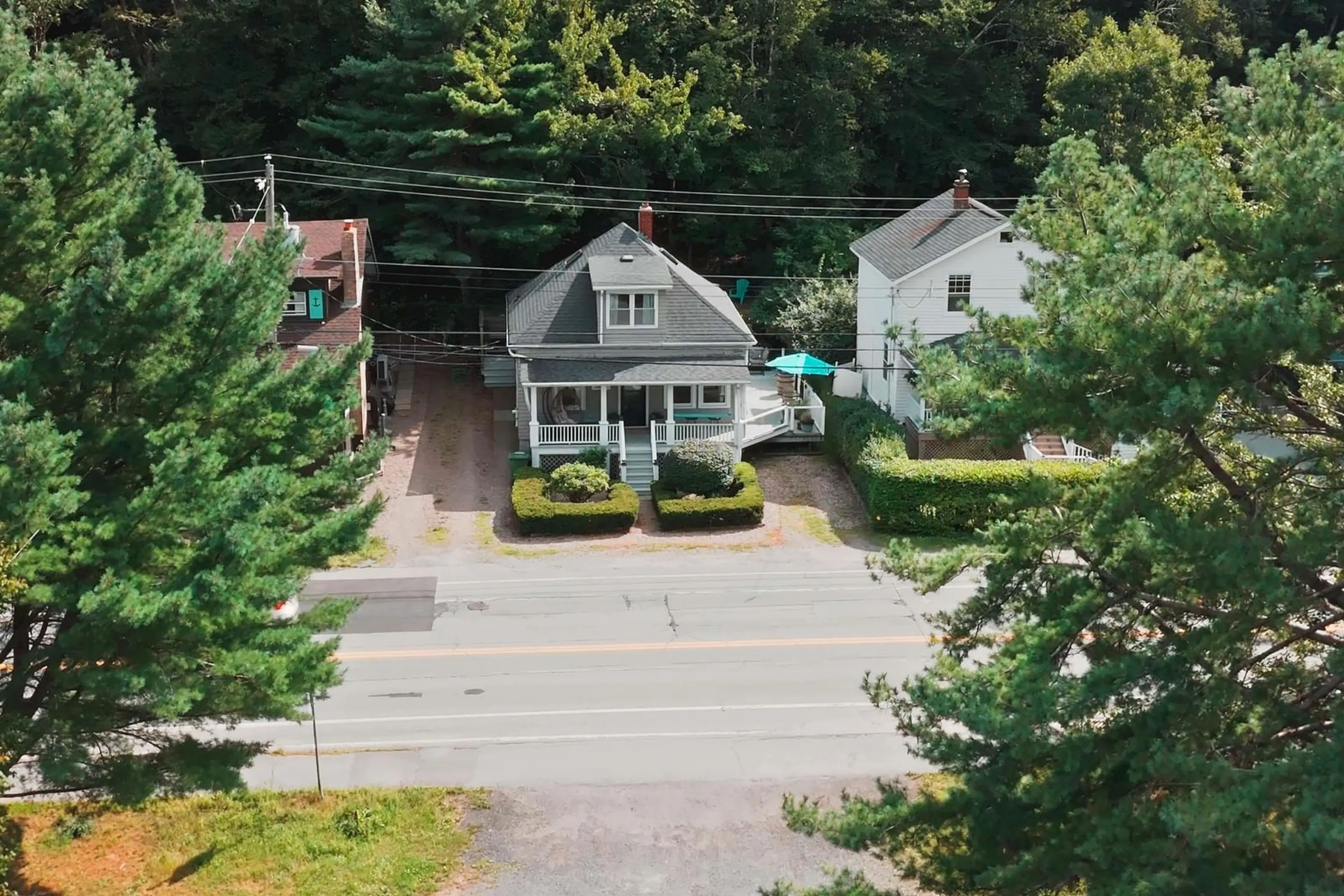 A pic from outside/outdoor area/front of a property/back of a property/a pic from drone, street for 1237 Purcells Cove Rd, Halifax Nova Scotia B3P 1B3