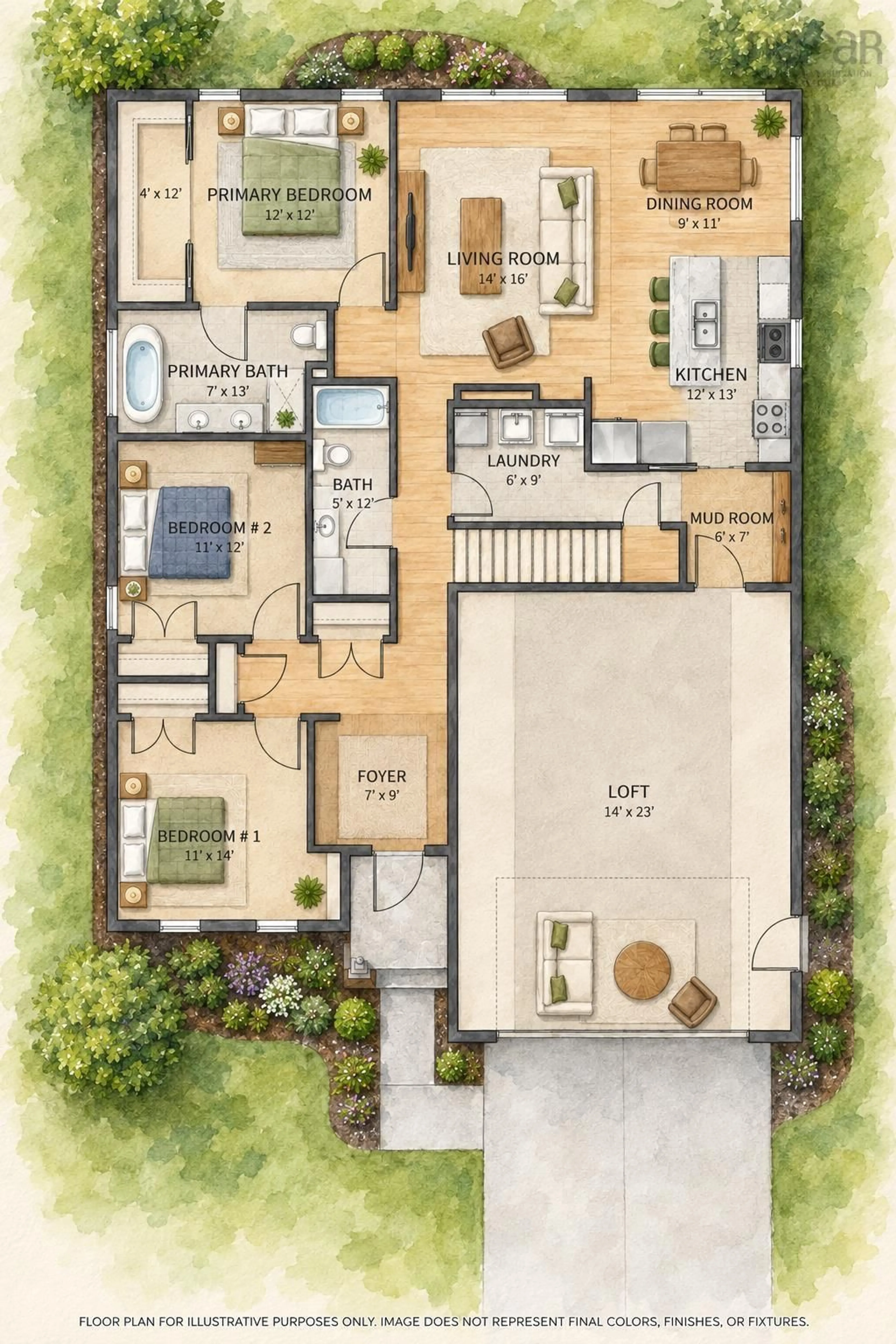Floor plan for Rivercrest Lane #Lot 400, Greenwood Nova Scotia B0P 1R0