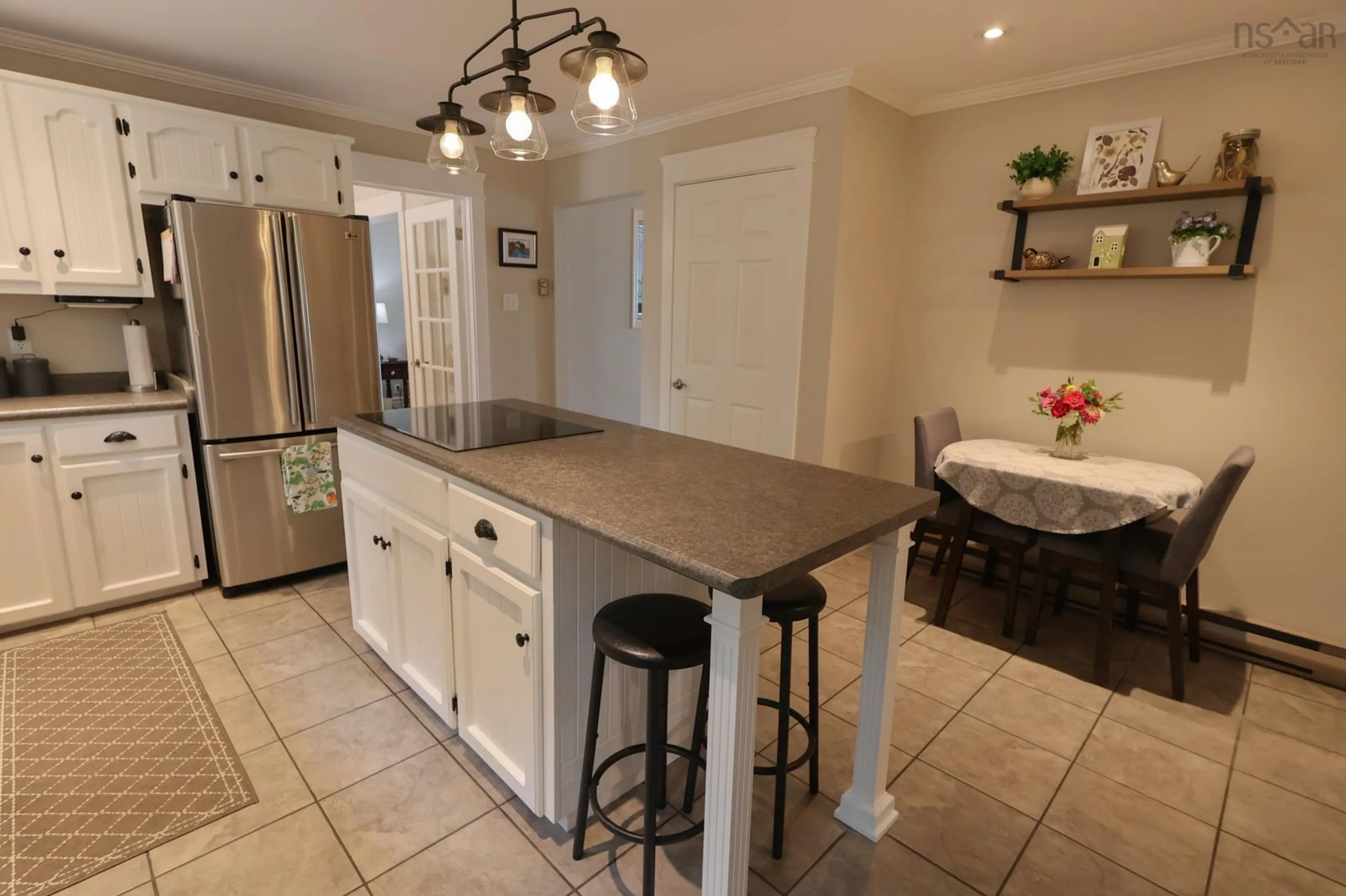 Open concept kitchen, ceramic/tile floor for 328 Brady St, Bridgewater Nova Scotia B4V 3L3