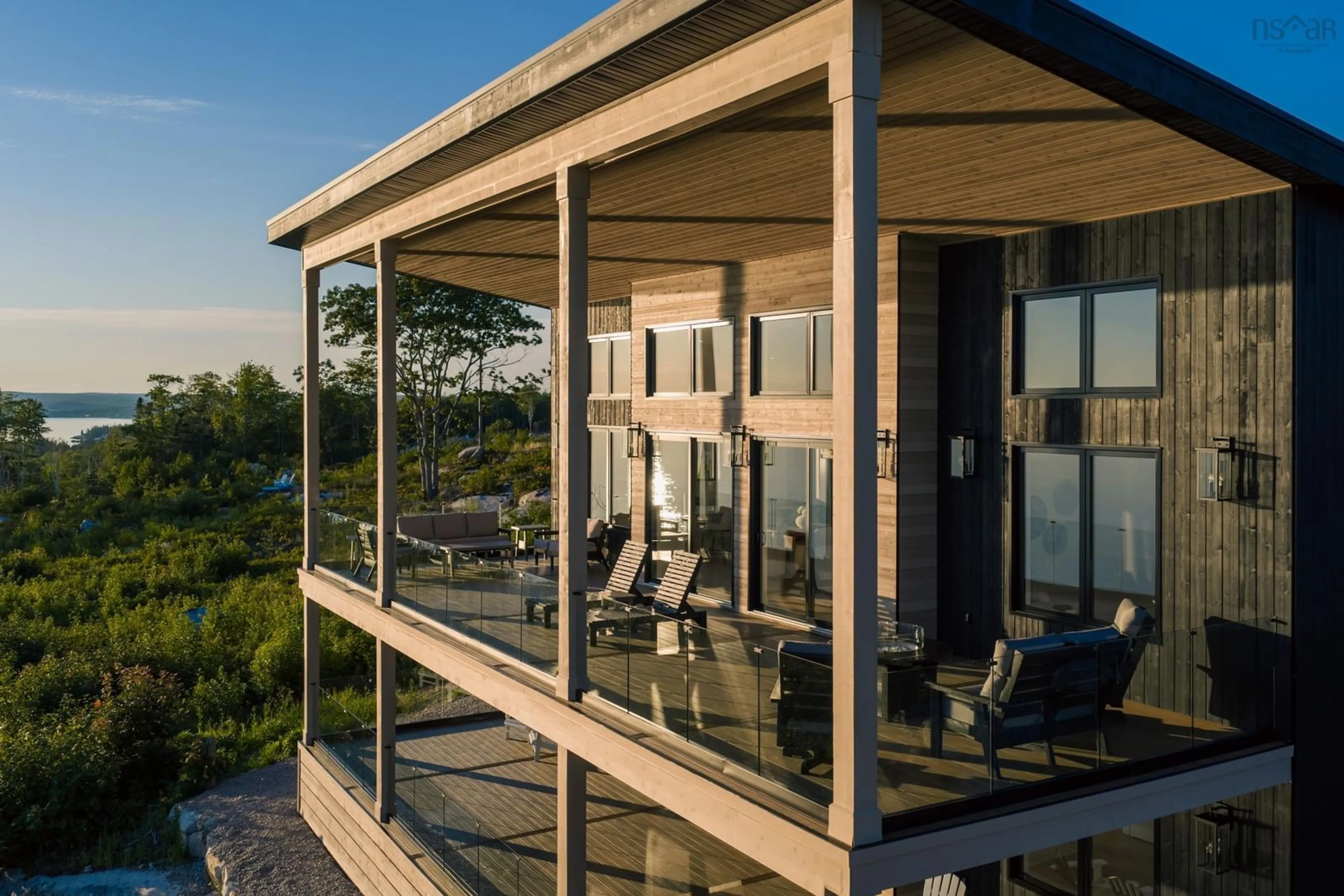 Patio, water/lake/river/ocean view for 23 Anchors Way, East River Point Nova Scotia B0J 1T0